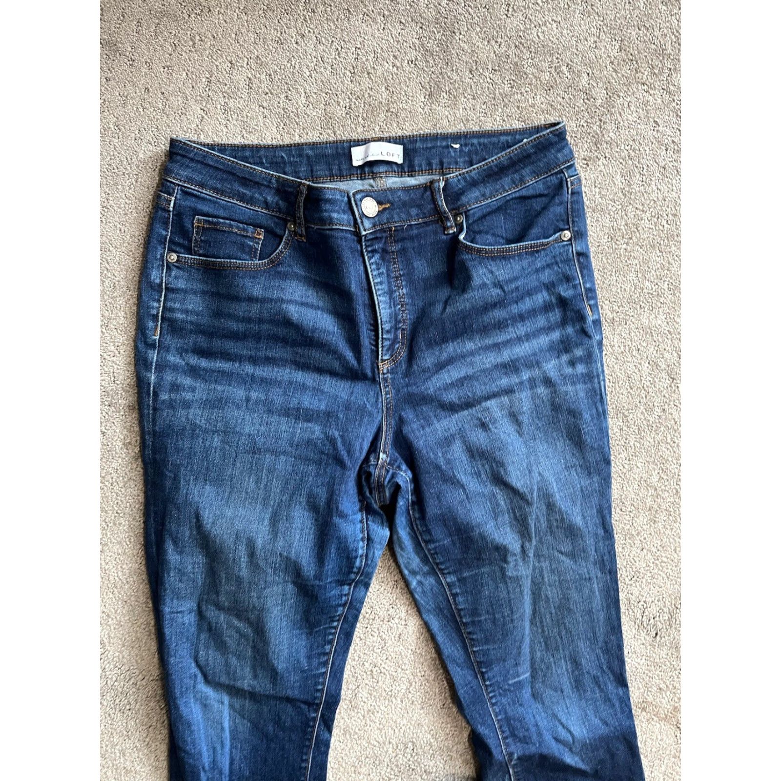 Loft LOFT Jeans Womens 30/10 Blue Curvy Skinny Corduroy Stretch Pockets Size 30" / US 8 / IT 44 - 2 Thumbnail