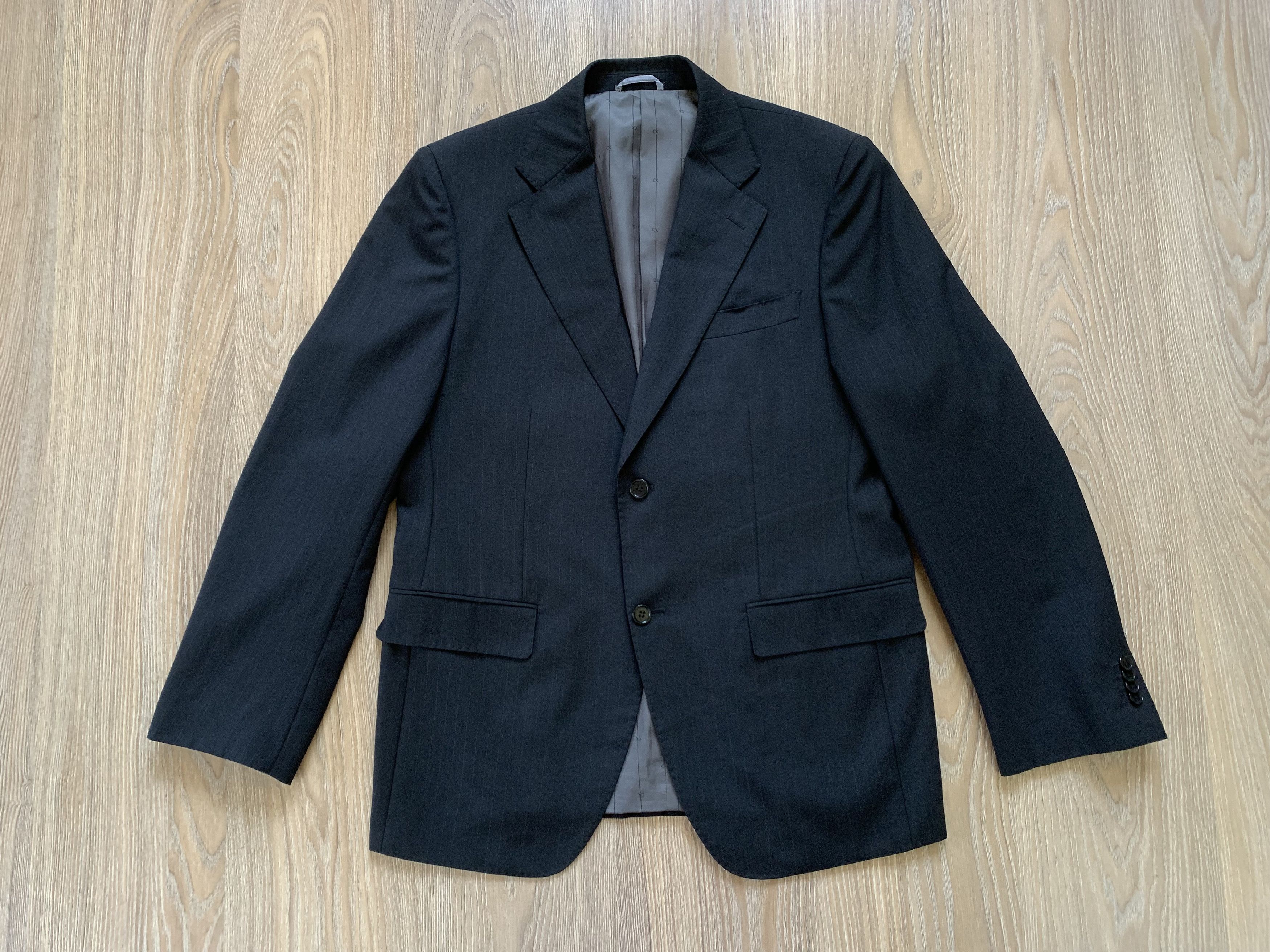 Calvin Klein × Vintage Calvin Klein Classic Wool Blazer Jacket 54 Size 54R - 2 Thumbnail