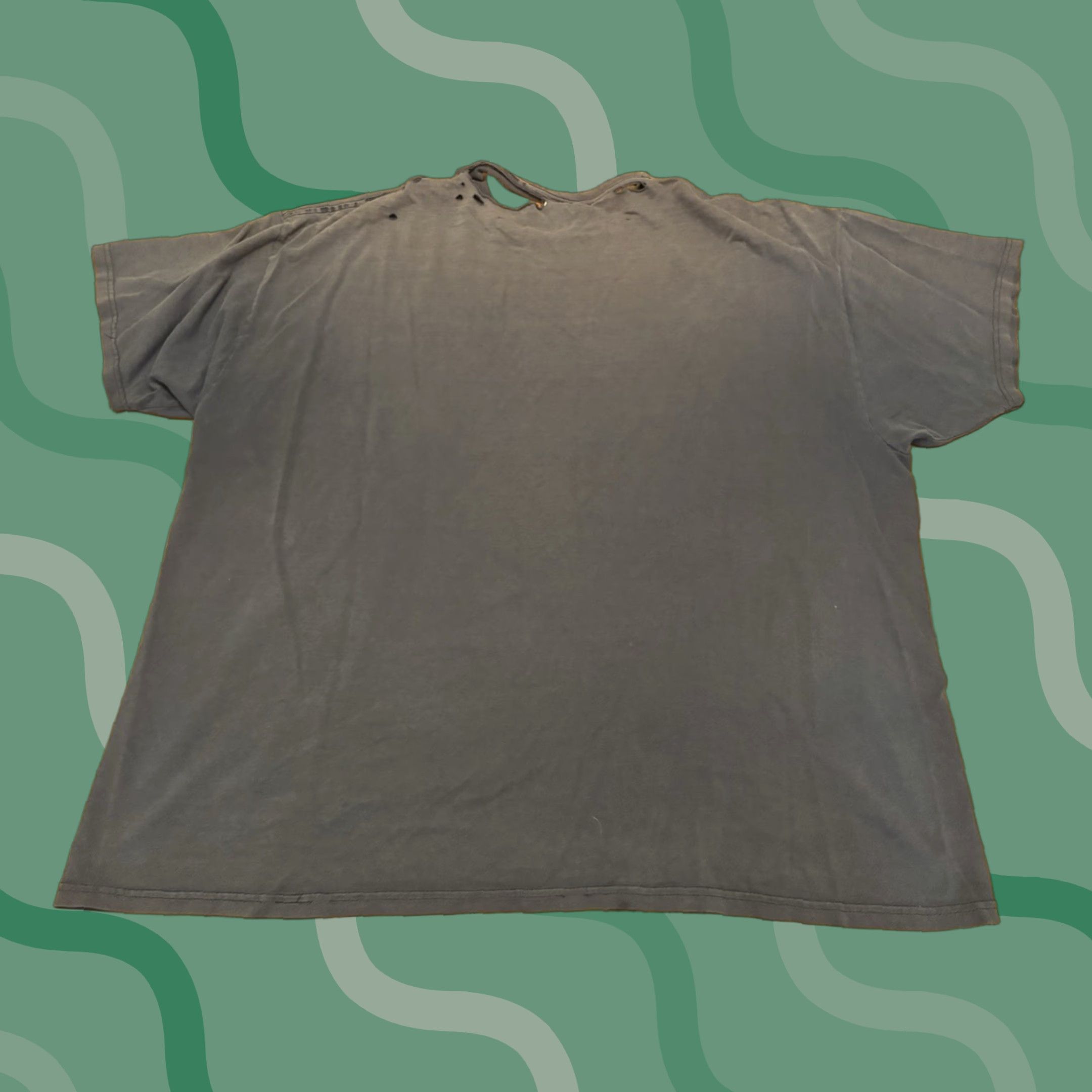 Thrasher VTG 90s Gradient Thrashed T-Shirt Blue 2XL Men Short Sleeve WIP Distressed Grunge Sun Fade Vintage Shirt Size US XXL / EU 58 / 5 - 1 Thumbnail