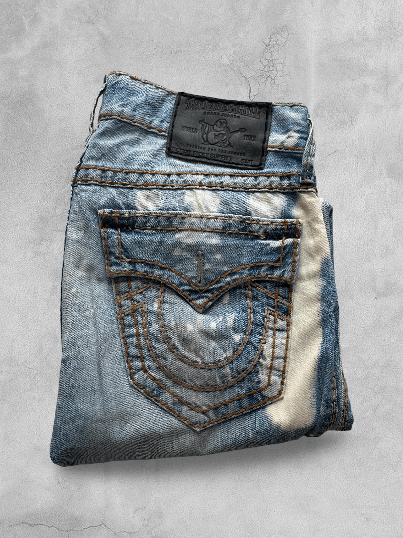 *RARE* True Religion “Ricky Super T” Stitch jeans [AZULS]