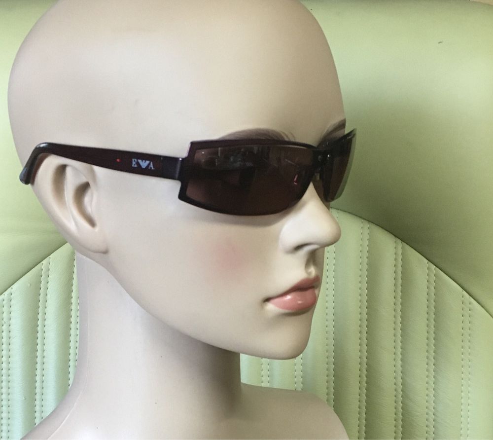 Emporio Armani Armani Vintage Sunglasses Black/Burgundy Size ONE SIZE - 3 Thumbnail