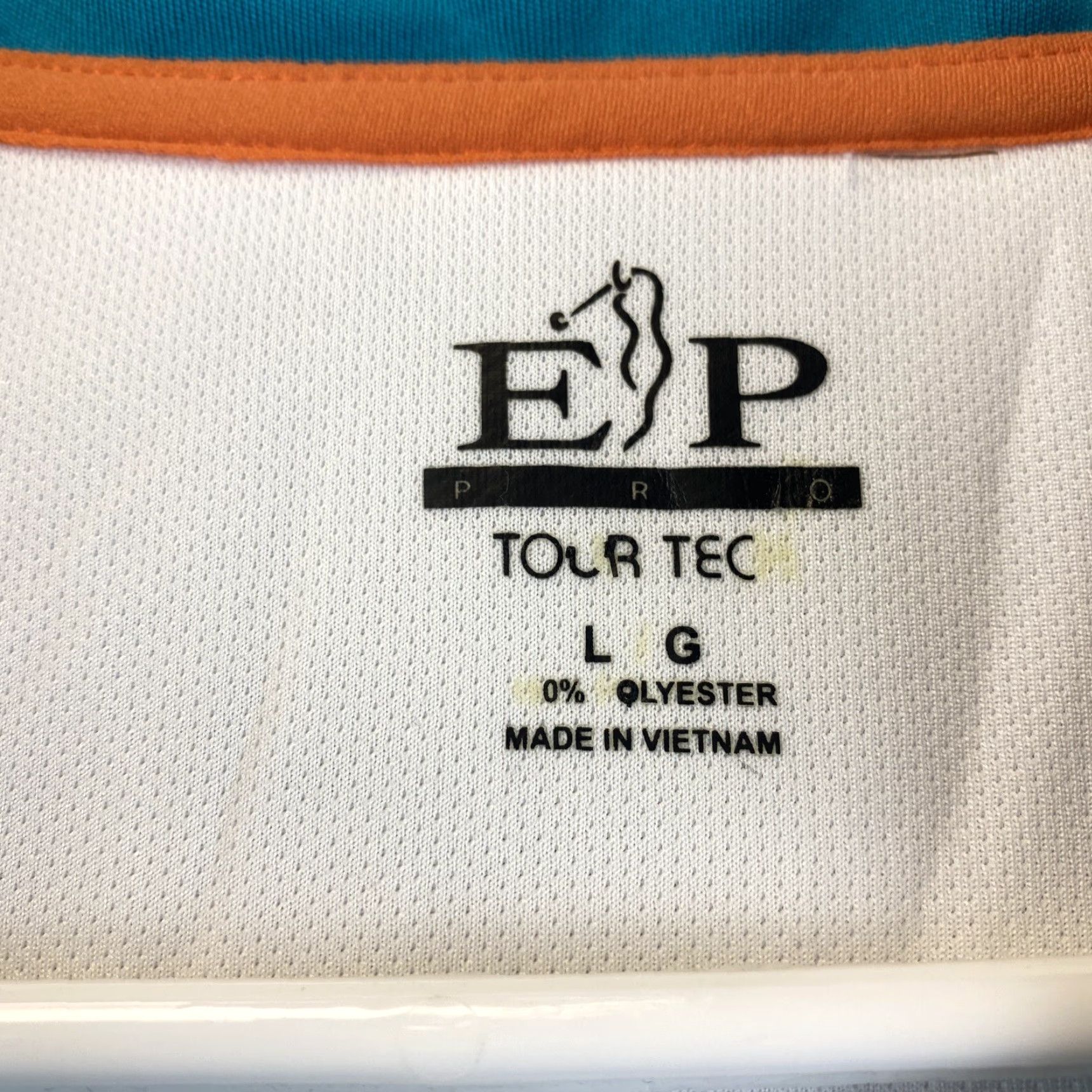 Vintage EP Pro Tour Tech Golf Shirt Size Large White Green / 46-32 Size L / US 10 / IT 46 - 4 Thumbnail