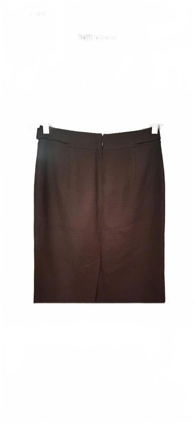 Ann Taylor Ann Taylor Wool Blend Knee Length, Straight Pencil Skirt Size 26" / US 2 / IT 38 - 3 Thumbnail