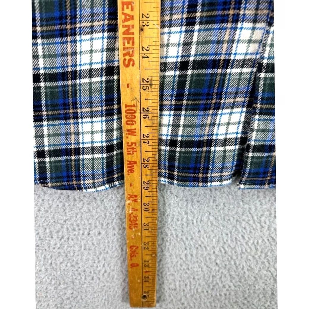 Eddie Bauer Eddie Bauer Flannel Shirt Mens 2XL Green Plaid Long Sleeve Button-Up Collar Spread Knit Cotton Spandex Easy Care Vintage: No Size US XXL / EU 58 / 5 - 7 Thumbnail