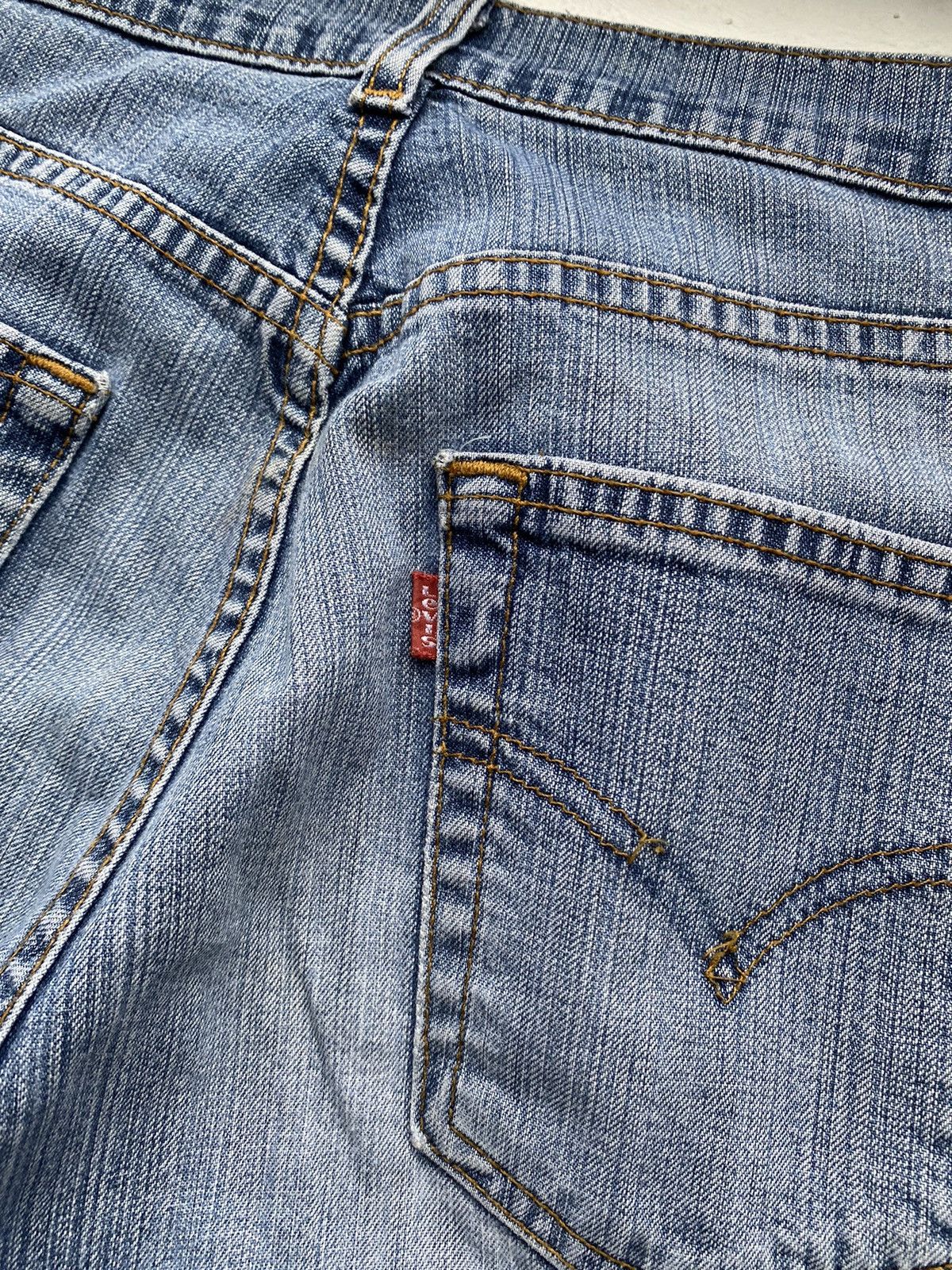 Levi's × Vintage 90s Levis Flare Bell Bottom 27 Dirty Distressed Womens Jeans Size 27" / US 4 / IT 40 - 14 Thumbnail
