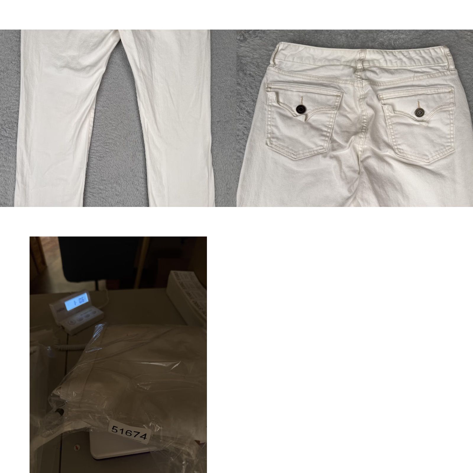 Gap Gap Jeans Womens 8A White Curvy Straight Stretch Denim Casual Mid Rise 28x29 Size 30" / US 8 / IT 44 - 10 Thumbnail