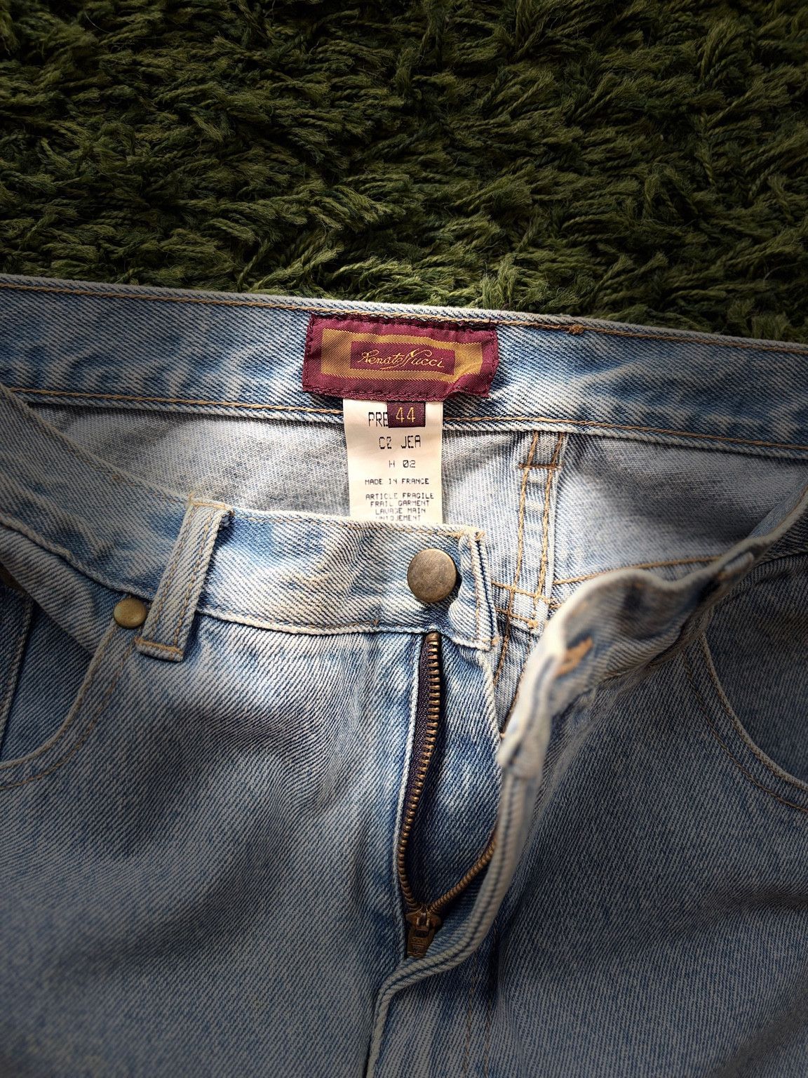 Other Renato Nucci Hand-Embroidered Couture Jeans (Rare 2002) Size 32" / US 10 / IT 46 - 3 Thumbnail