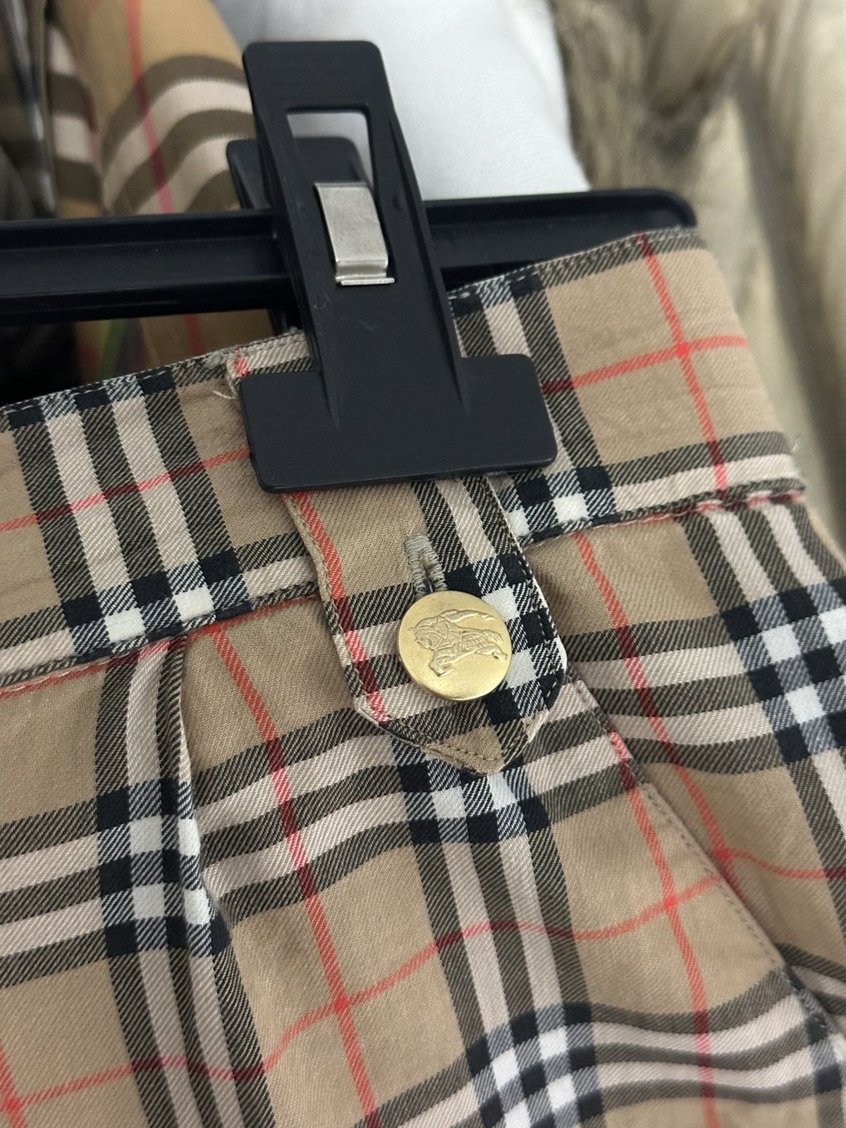 Burberry × Vintage 90s Burberrys Vintage Baggy Shorts Size US 31 - 5 Thumbnail