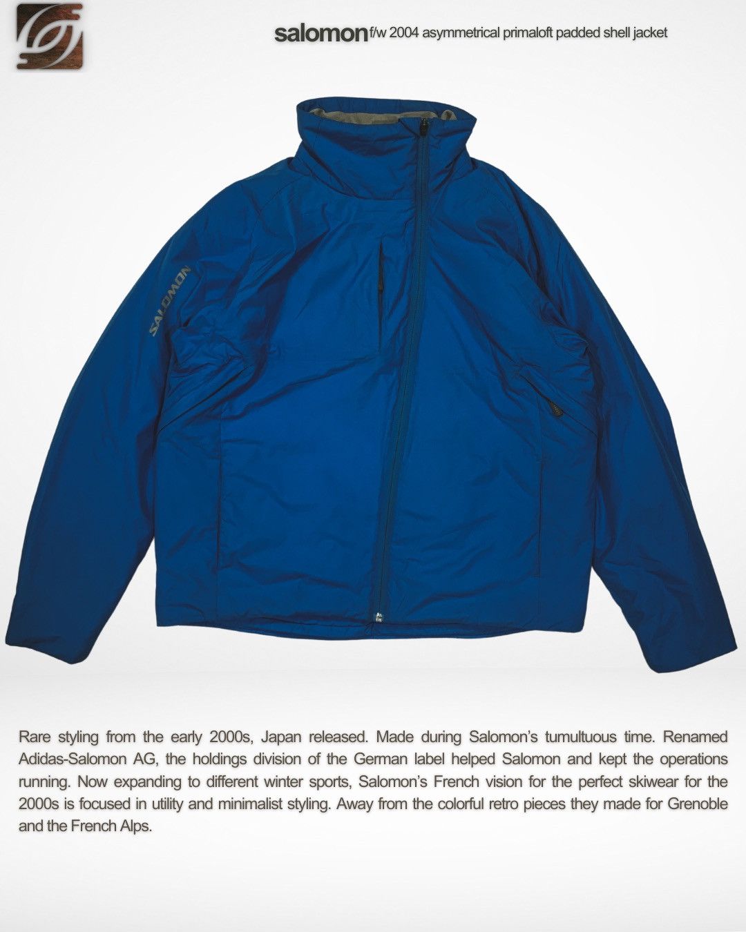 Salomon F/W 2004 Asymmetrical Primaloft Ski Shell Jacket Japan Size US XL / EU 56 / 4 - 1 Thumbnail
