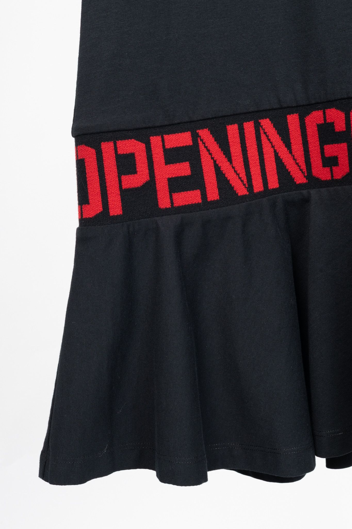 Opening Ceremony Opening Ceremony Black Cotton Flared-Hem Logo T-Shirt Dress Size XS / US 0-2 / IT 36-38 - 7 Thumbnail
