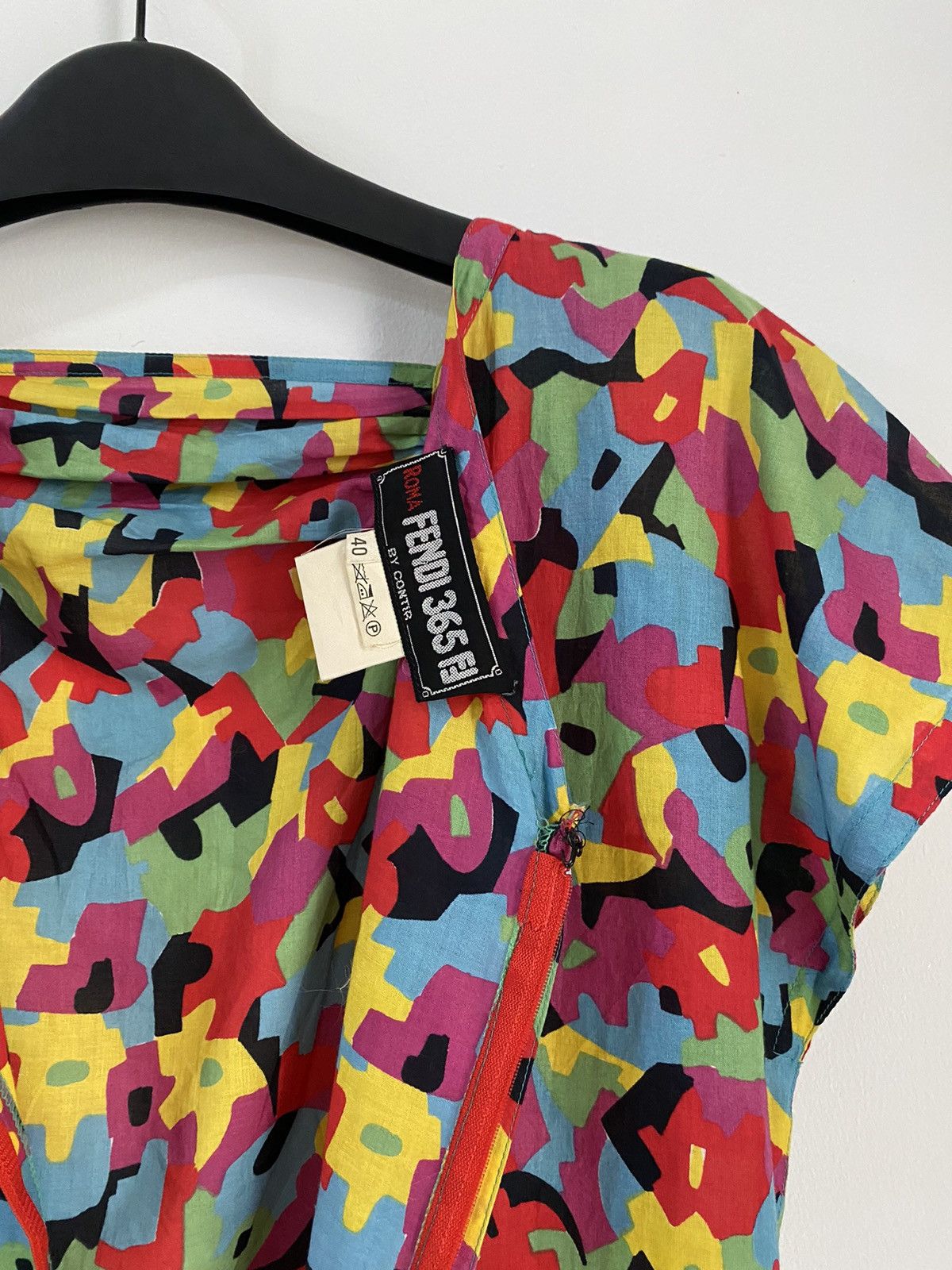 Fendi × Vintage Vintage 1980s Fendi Floral Print dress Size M / US 6-8 / IT 42-44 - 10 Thumbnail