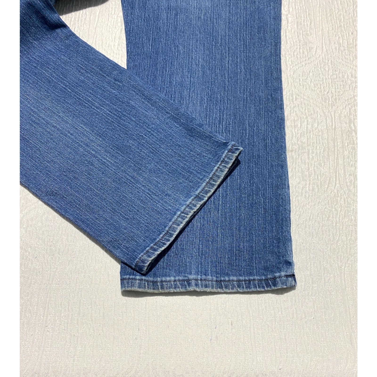 Lee Lee Women's Jeans Straight 14 Short Blue Relaxed Stretch Denim 5-Pocket Regular Rise High 90s Size 24" / US 00 / IT 34 - 3 Thumbnail