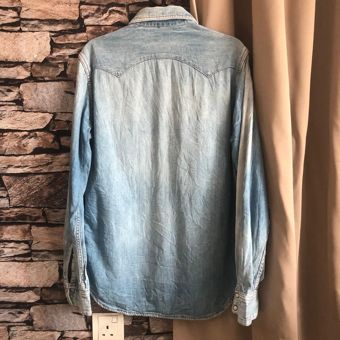 Blue Blue Japan Blue Blue Japan Denim Western Shirt Made in Japan Size US L / EU 52-54 / 3 - 4 Thumbnail