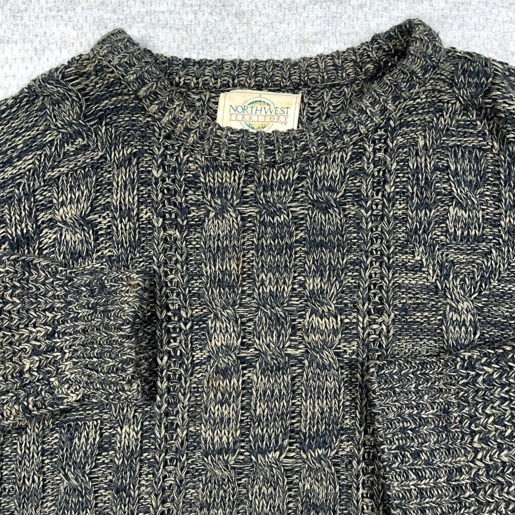 Vintage Vintage Northwest Territory Sweater Women Medium Brown Chunky Knit 90s Pullover Size M / US 6-8 / IT 42-44 - 2 Thumbnail