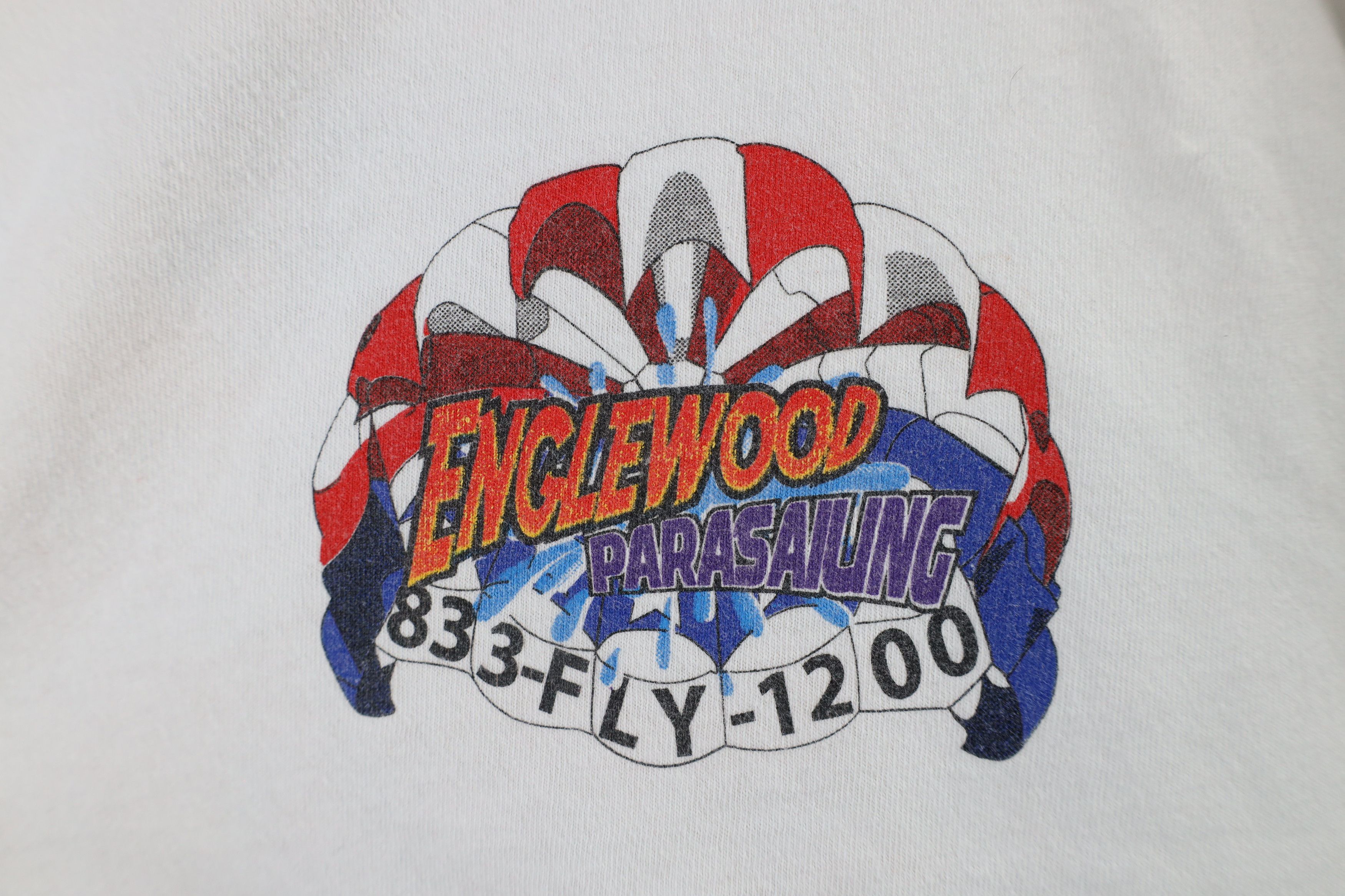 Vintage Vintage Streetwear Spell Parasailing Short Sleeve T-Shirt Size US XL / EU 56 / 4 - 4 Thumbnail