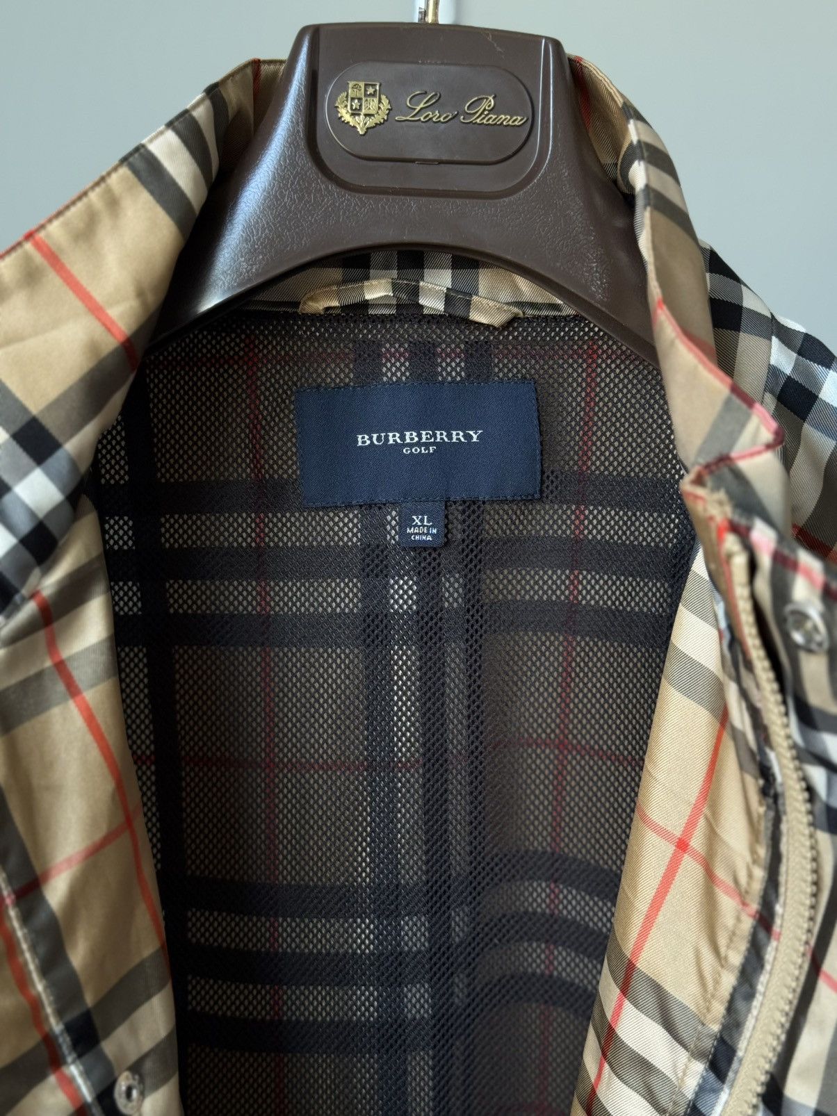 Burberry Burberry Golf Nova Check Light Jacket Polyester Size US XL / EU 56 / 4 - 9 Thumbnail
