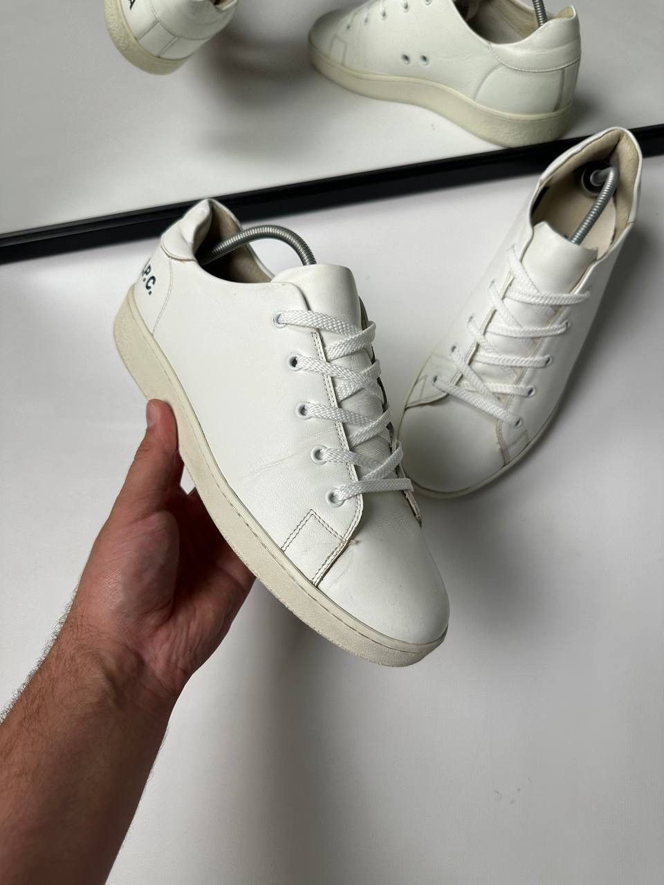 A.P.C. A. P. C. White Leather Shoes APC Size US 8.5 / EU 41-42 - 4 Thumbnail