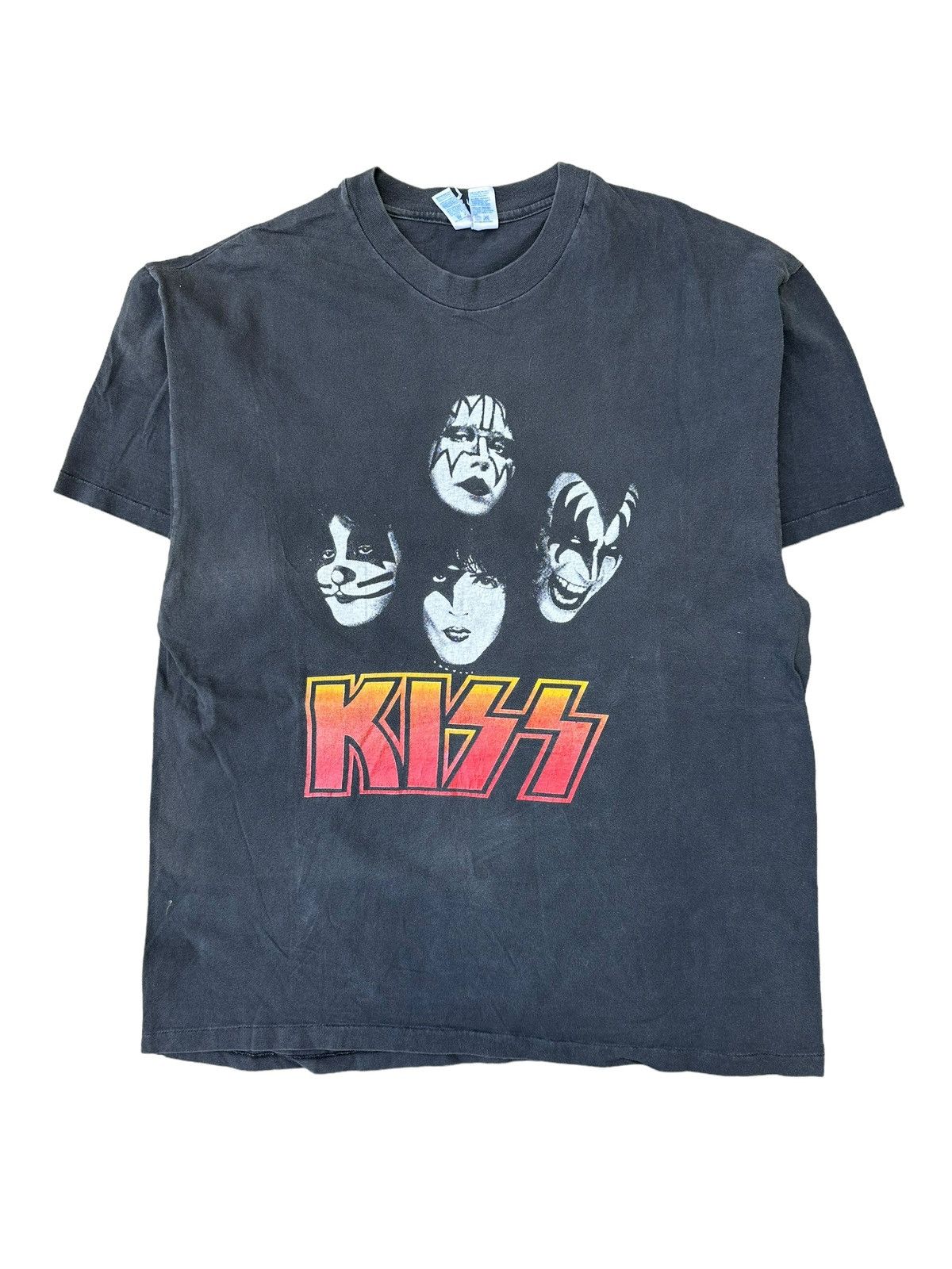 image of Rock T Shirt x Vintage 90’S Kiss Rock Band 1997 T-Shirt in Black, Men's (Size XL)