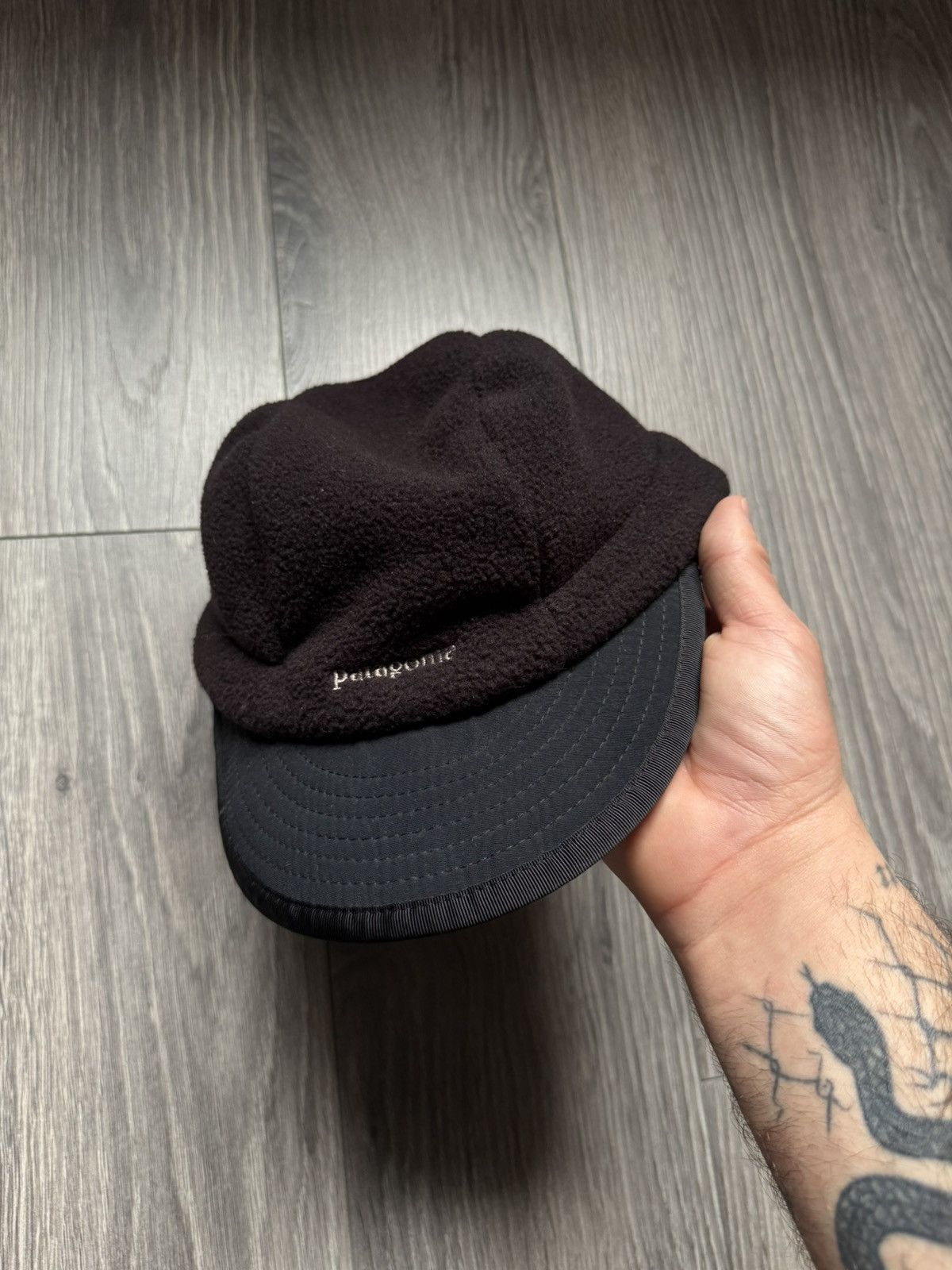 Patagonia Vintage 90's Patagonia Duckbill Fleece Hat Cap Ear Flaps USA Size ONE SIZE - 2 Thumbnail