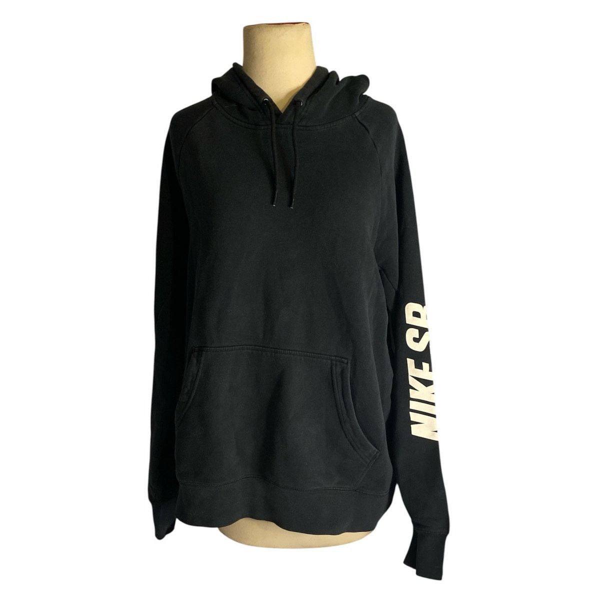 Nike Streetwear Skate Style Black Pullover Hoodie Nike SB M Size US M / EU 48-50 / 2 - 2 Thumbnail