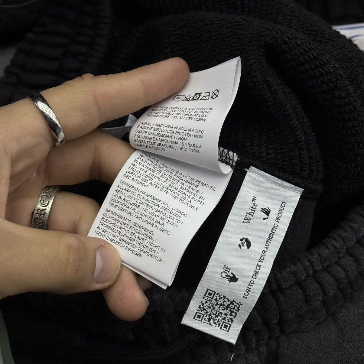 Off-White OFF-WHITE Wave Off Skate Sweatpants Black Size US 30 / EU 46 - 9 Thumbnail