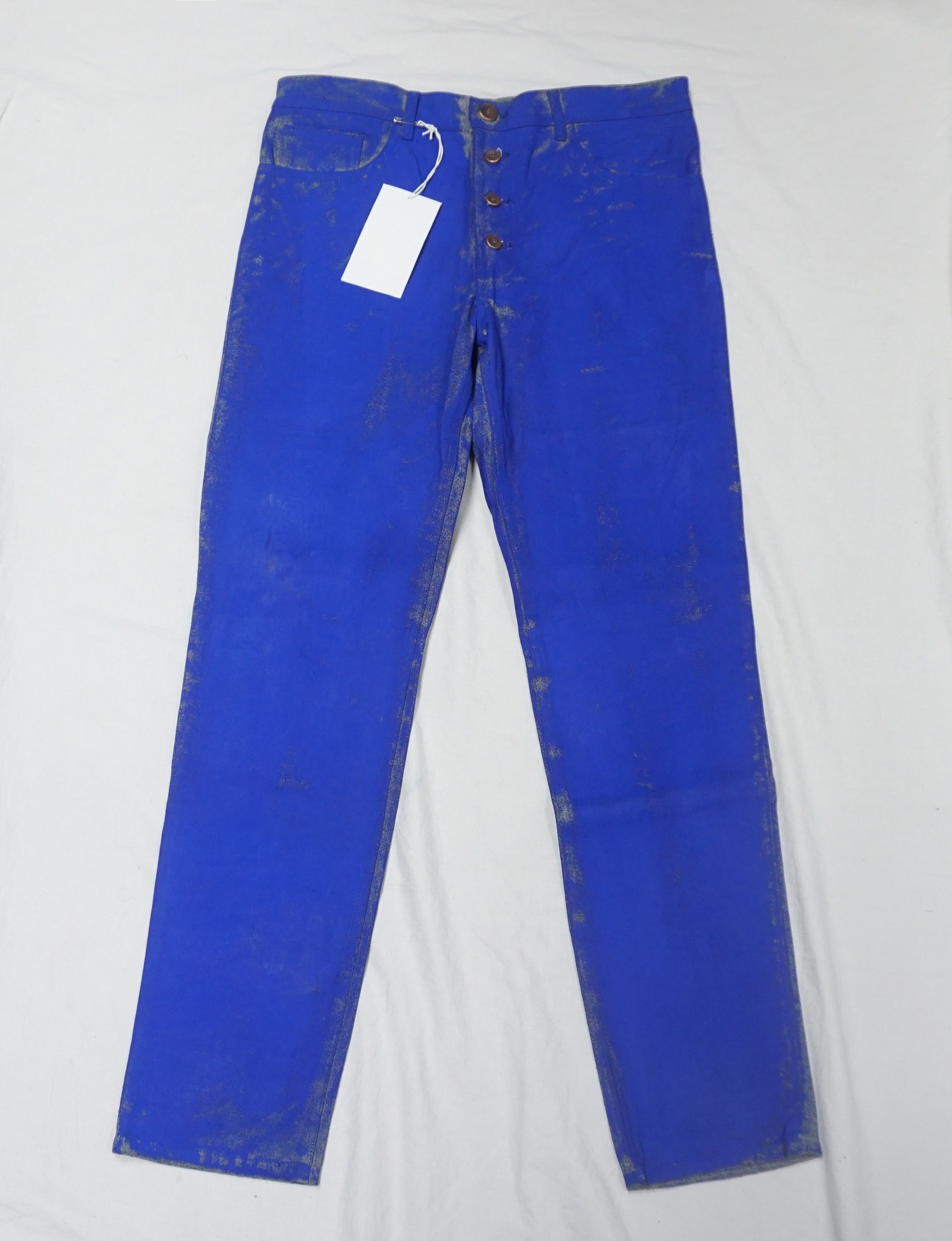 Designer × Vintage Blaak Blue Denim Pants Size 36" / US 14 / IT 50 - 1 Thumbnail