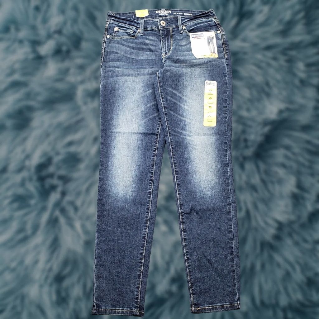 Denizen DENIZEN from Levi's Jeans Womens Size 2 Blue Denim Faded Stretch Modern Skinny Leg Size 26" / US 2 / IT 38 - 1 Thumbnail