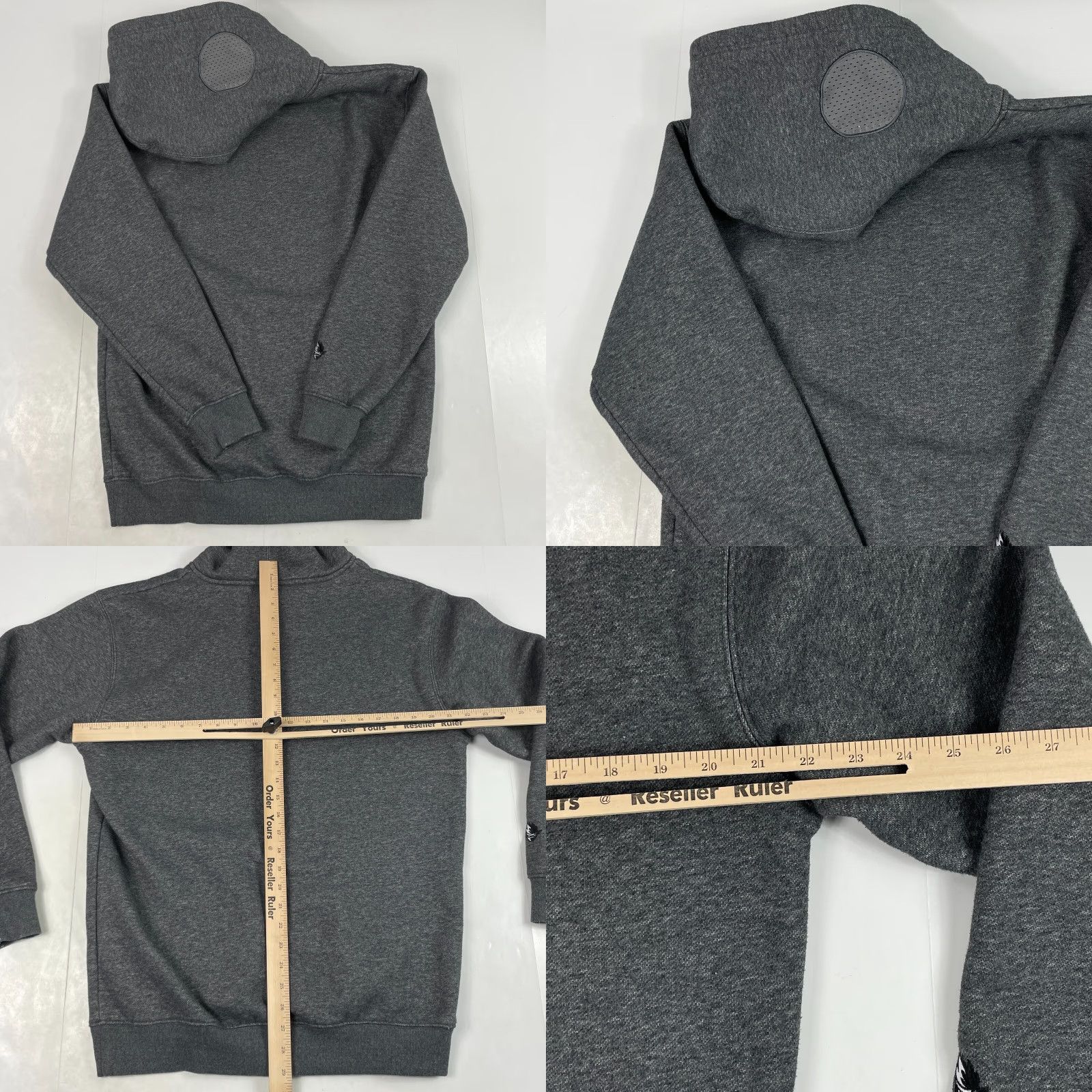Vintage VINTAGE Team Ninja Hoodie Mens Medium Gray Headphone Hood Fleece Lined Gaming Gamer Size US M / EU 48-50 / 2 - 8 Thumbnail