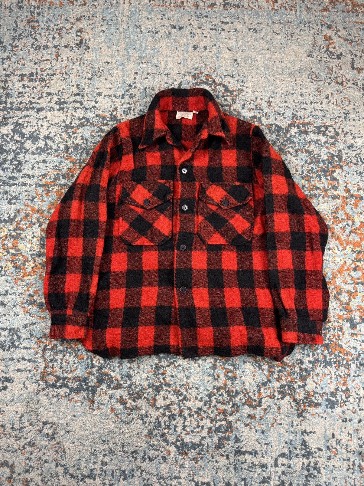 Vintage Vintage 70s Brumdies heavy wool buffalo plaid flannel shirt Size US M / EU 48-50 / 2 - 2 Thumbnail