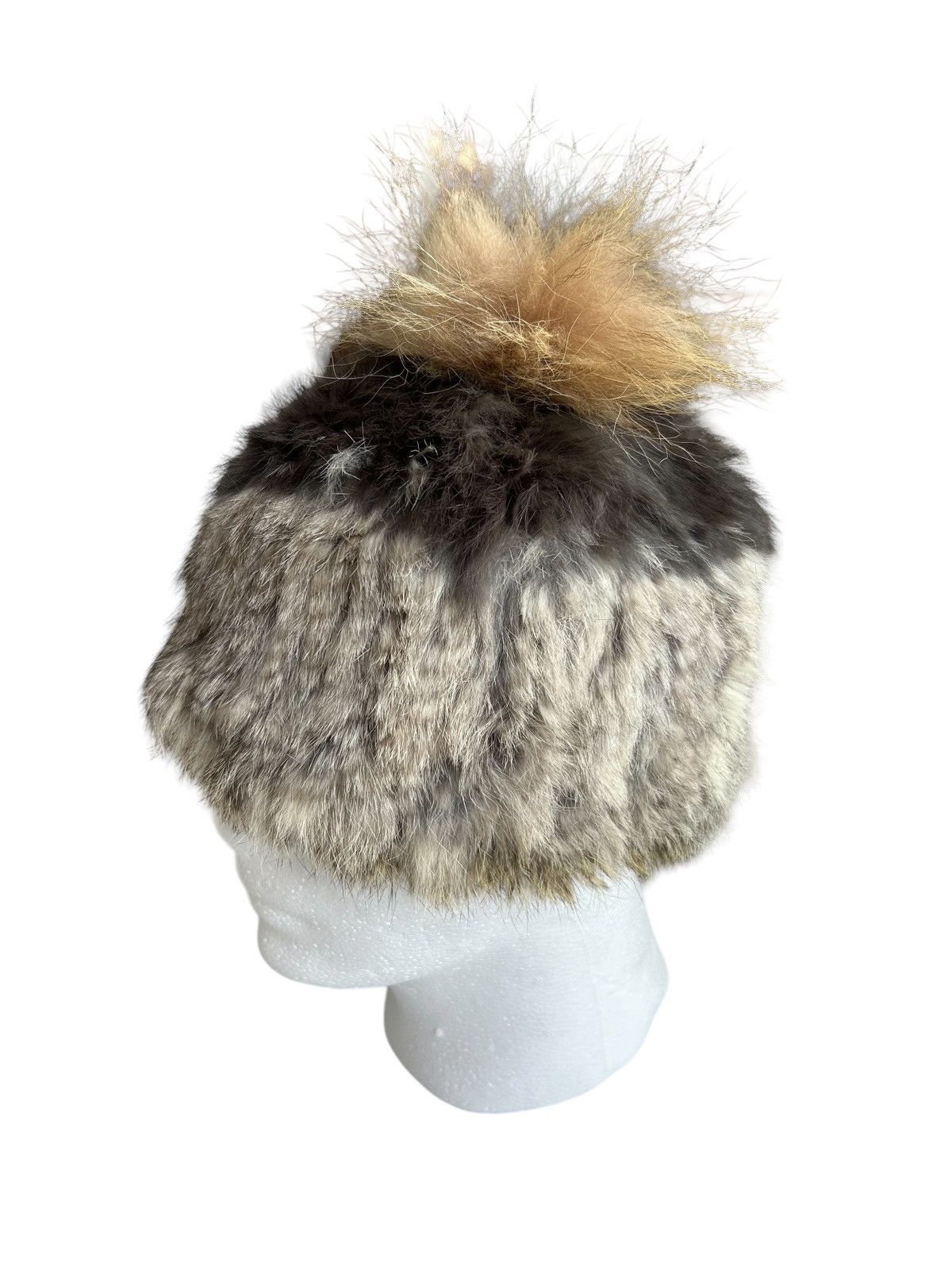 14th Addiction × Japanese Brand × Le Grande Bleu (L.G.B.) Punk Bondage Style Fur Beanie Hats ☠️ Size ONE SIZE - 2 Thumbnail