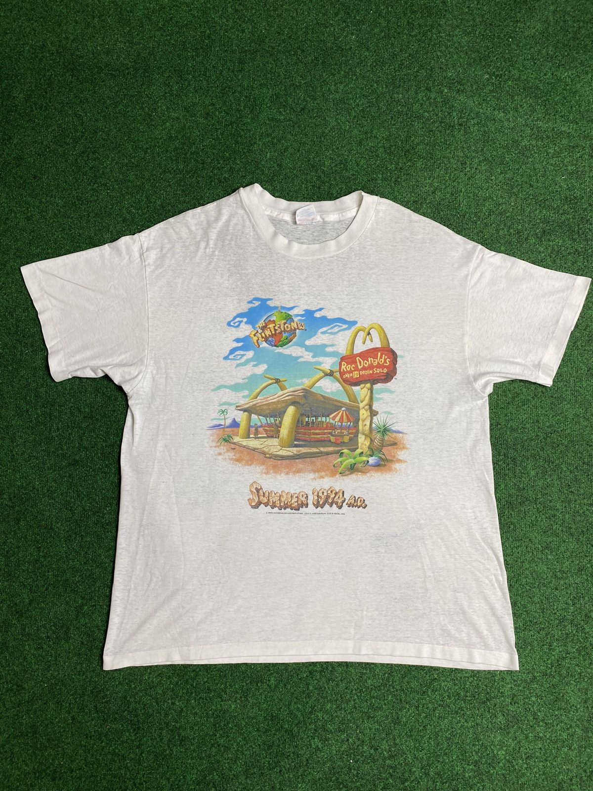 Vintage 90’s Vintage Flint Stones McDonald’s Tee Shirt ZLarge Size US XL / EU 56 / 4 - 2 Thumbnail