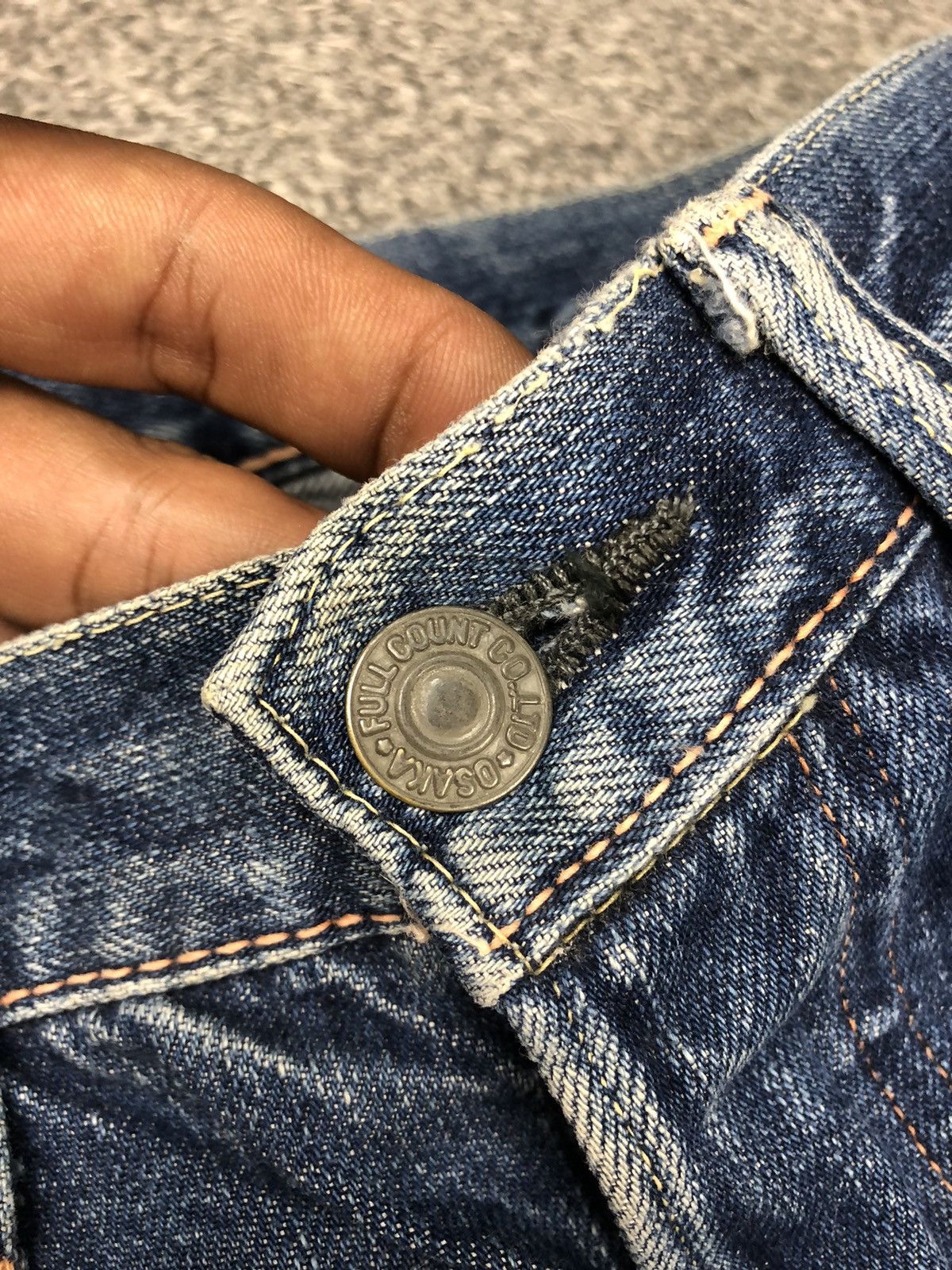 Evisu Vintage Distressed Japanese Brand Fullcount Selvage Jeans Size US 30 / EU 46 - 10 Thumbnail