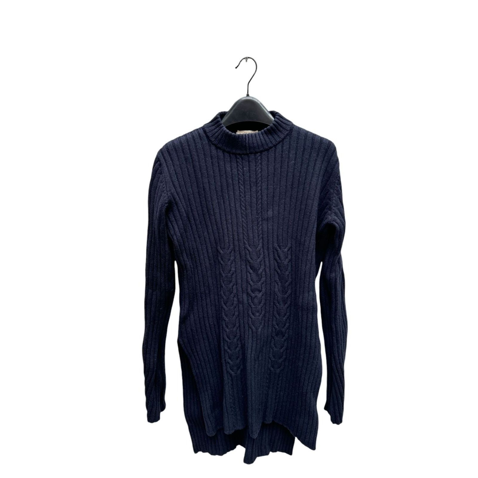 Celine Phoebe Philo Navy Wool Heavy Knit Size S / US 4 / IT 40 - 6 Thumbnail