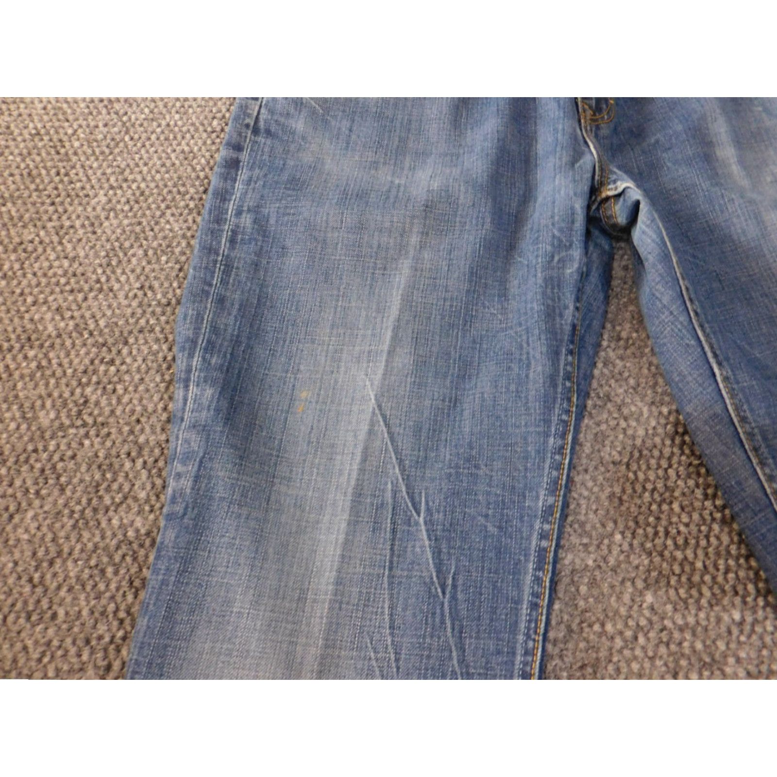 Banana Republic Banana Republic Jeans Mens 35x27 Blue Straight Denim Regular Cotton Zip Pockets Inseam 27 Vintage No Theme Retro Size US 35 - 2 Thumbnail