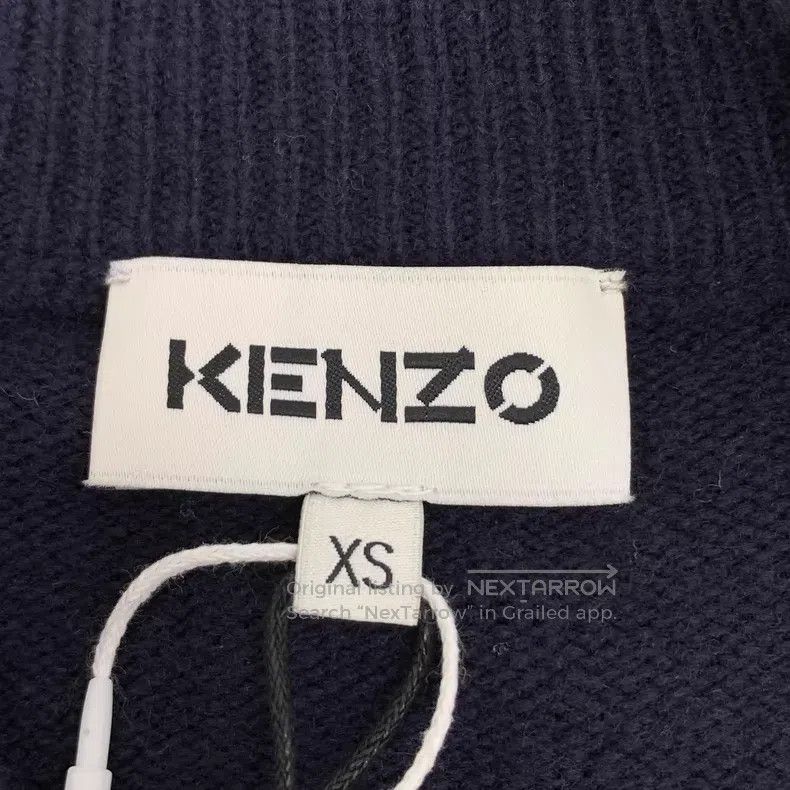 Kenzo Kenzo Blue Logo Flower Knitted Woolen Sweater Size XS / US 0-2 / IT 36-38 - 5 Thumbnail