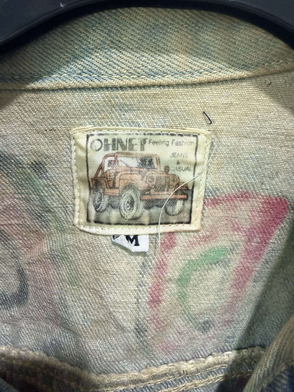 Seditionaries Japanese Brand Oh Net Acid Wash Jacket Hold Up Red Indian Size US M / EU 48-50 / 2 - 7 Thumbnail