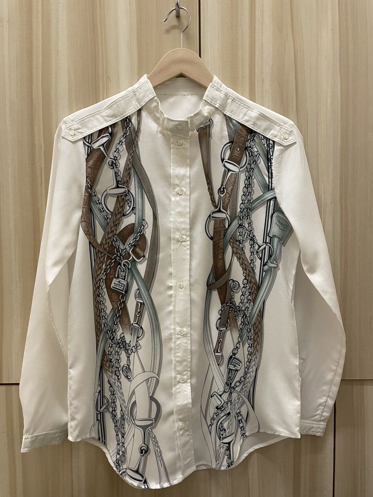Gucci Gucci Resort 2011 Collection Horsebit Silk Shirt Size M / US 6-8 / IT 42-44 - 2 Thumbnail