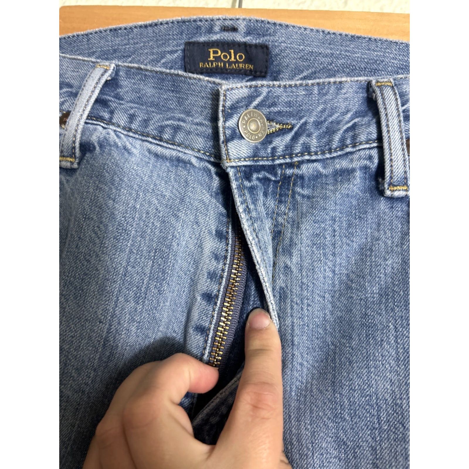 Polo Ralph Lauren Polo Ralph Lauren Jeans Men 35x32 Hampton Relaxed Straight Light Wash Blue 35 32 Mens Jeans Size US S / EU 44-46 / 1 - 6 Thumbnail