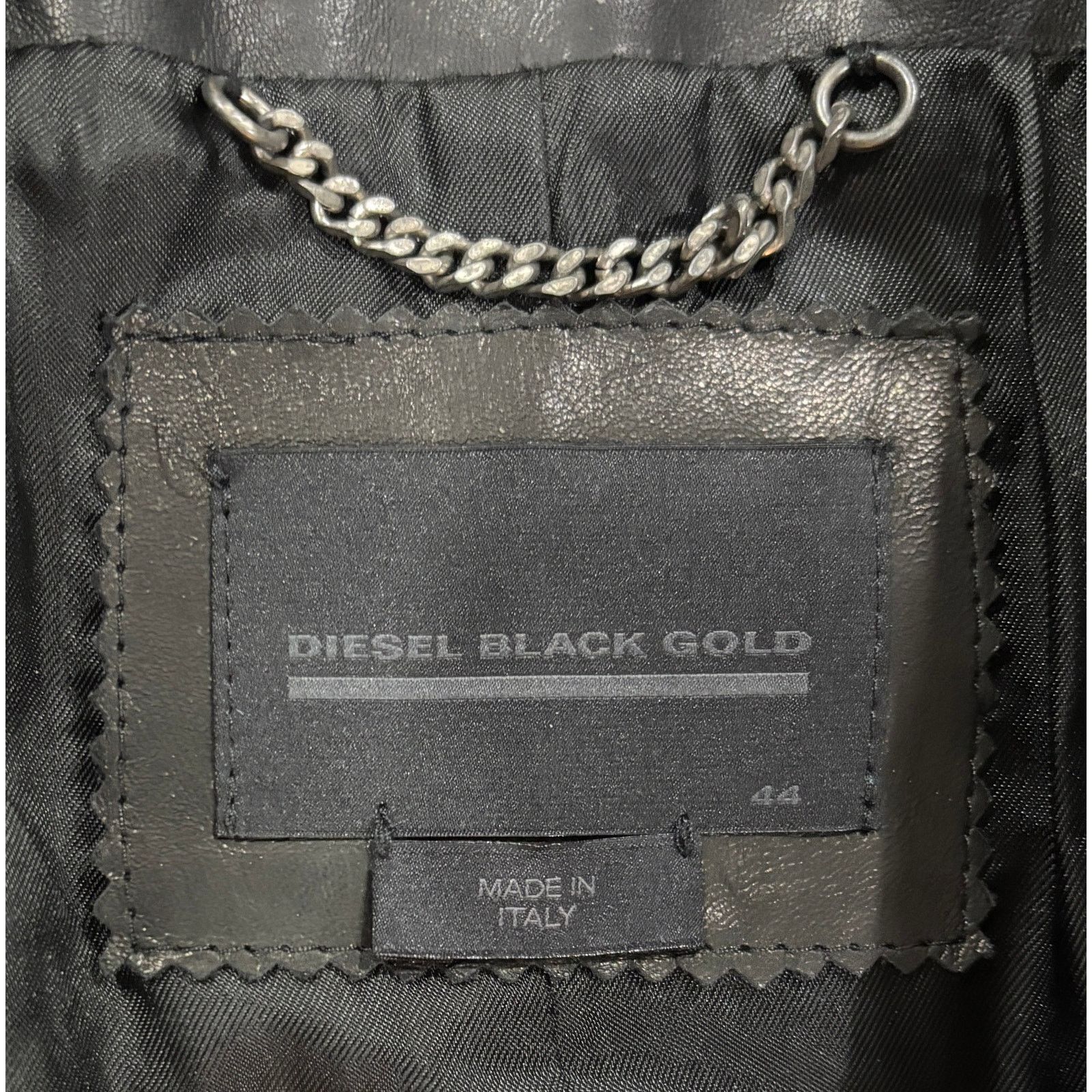 Diesel *R45 DIESEL Men's Leather Motorcycle Jacket Black Size 44 Size US S / EU 44-46 / 1 - 12 Thumbnail