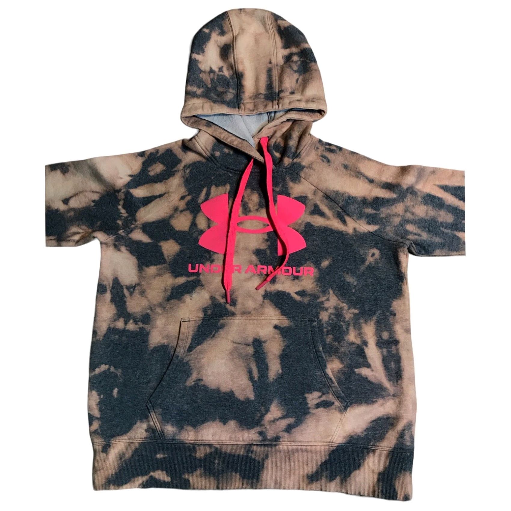 Under Armour Under Armour Womens Hoodie Pullover Tie Dye Acid Wash Gray Pink S Regular Tie Dye Logo Colorful Women’s Hoodie Size S / US 4 / IT 40 - 2 Thumbnail