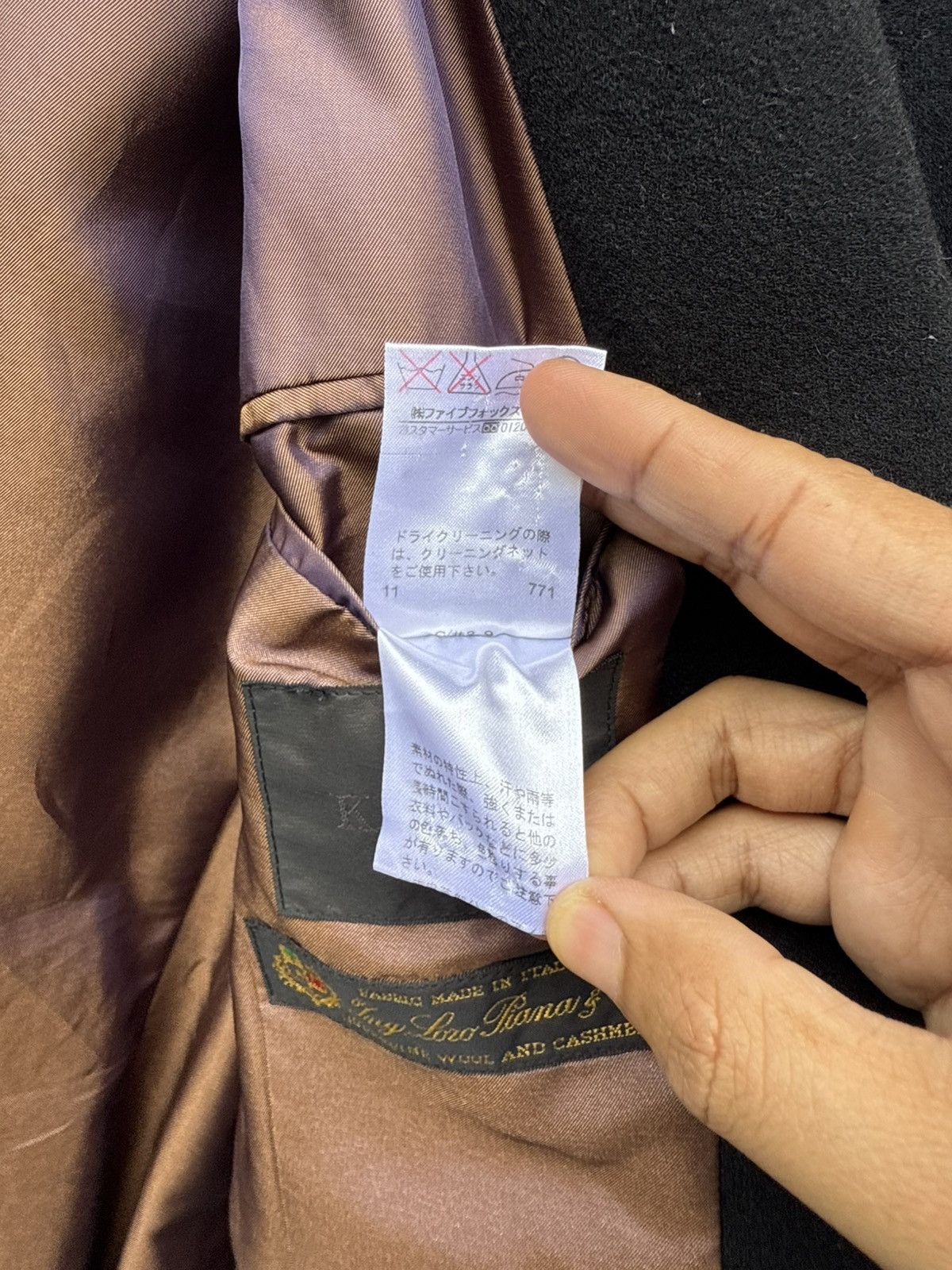 Loro Piana Loro Piana x Kiyoko Takase Premium Wool & Cashmere Blazer Size M / US 6-8 / IT 42-44 - 5 Thumbnail