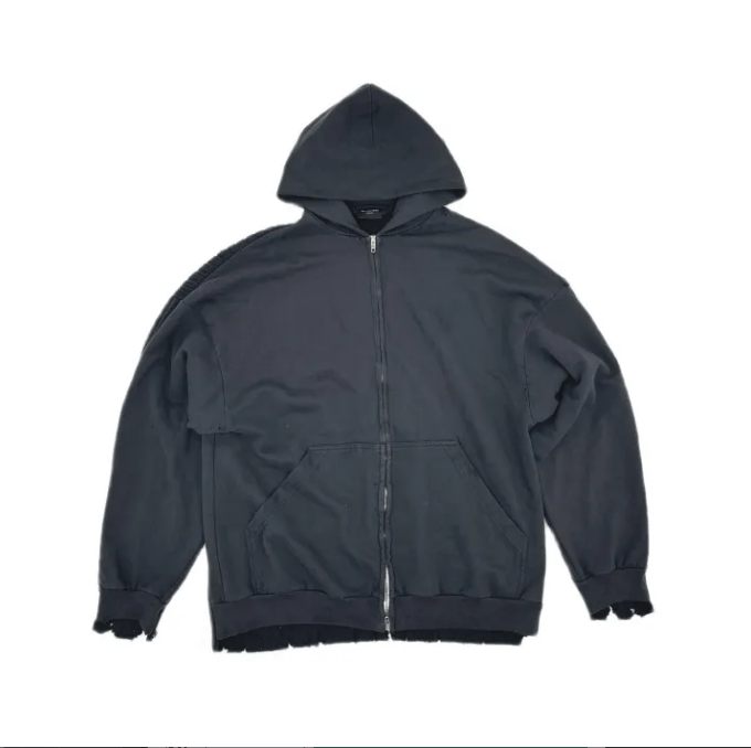 Balenciaga Balenciaga Long-Sleeve Full-Zip Hooded Jacket Size US L / EU 52-54 / 3 - 1 Thumbnail