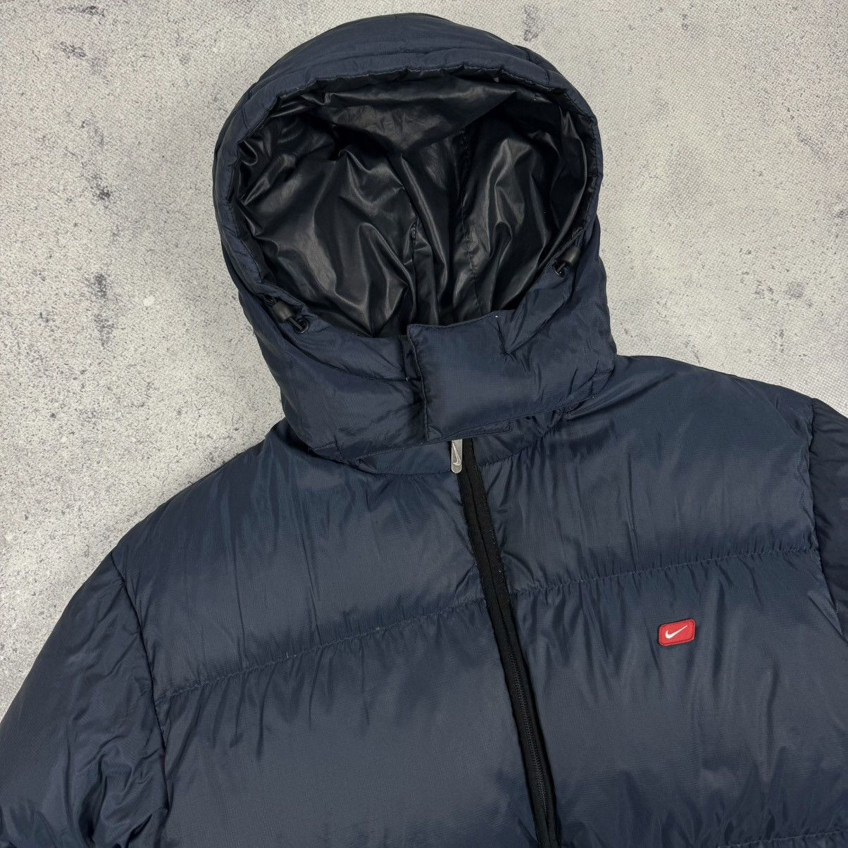 Nike × Vintage Vintage Nike 00’s Hooded Puffer Down Jacket Size US L / EU 52-54 / 3 - 7 Thumbnail
