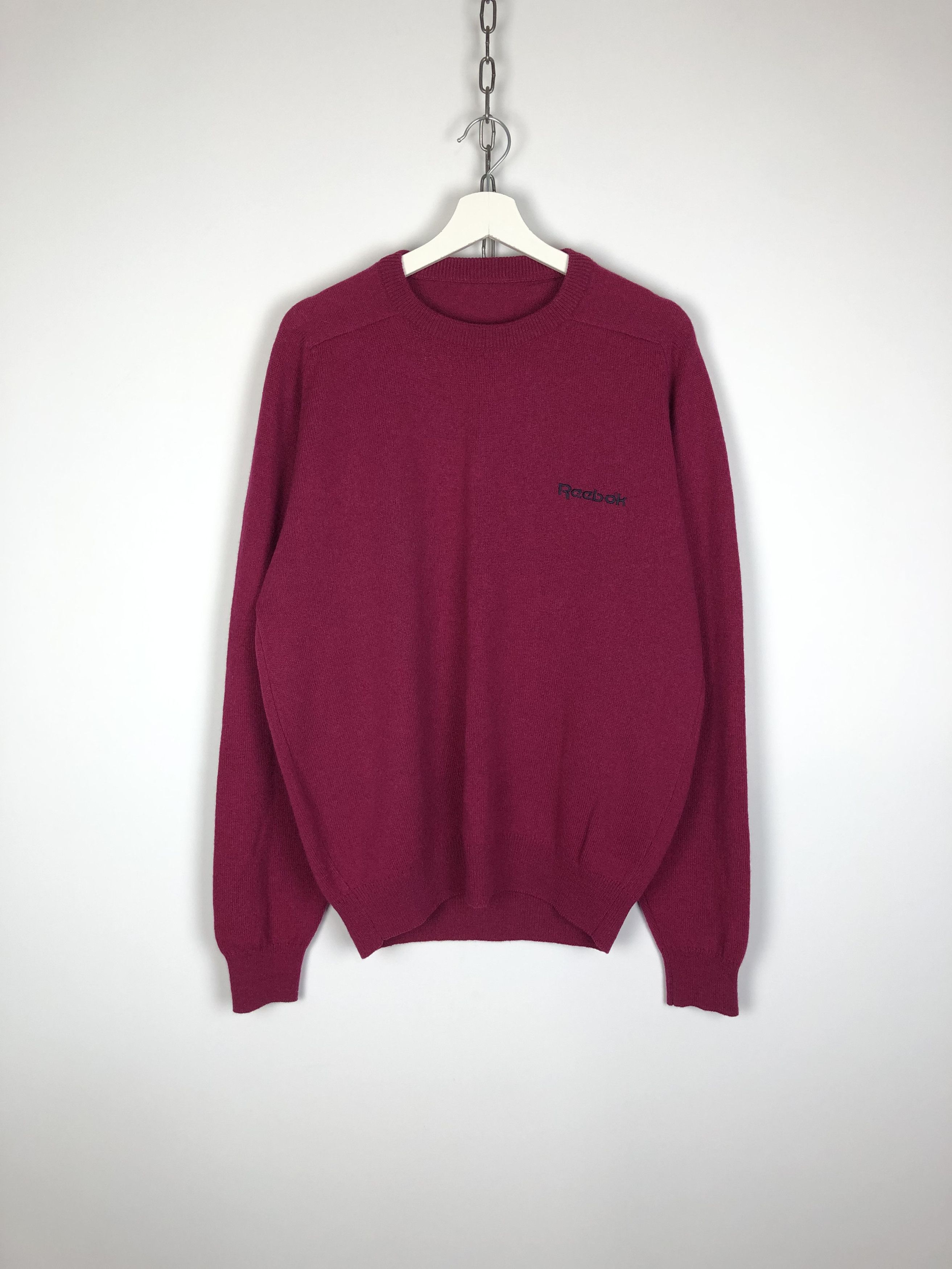 Reebok Reebok Vintage Wool Sweater Crewneck Pullover size L Size US L / EU 52-54 / 3 - 1 Thumbnail