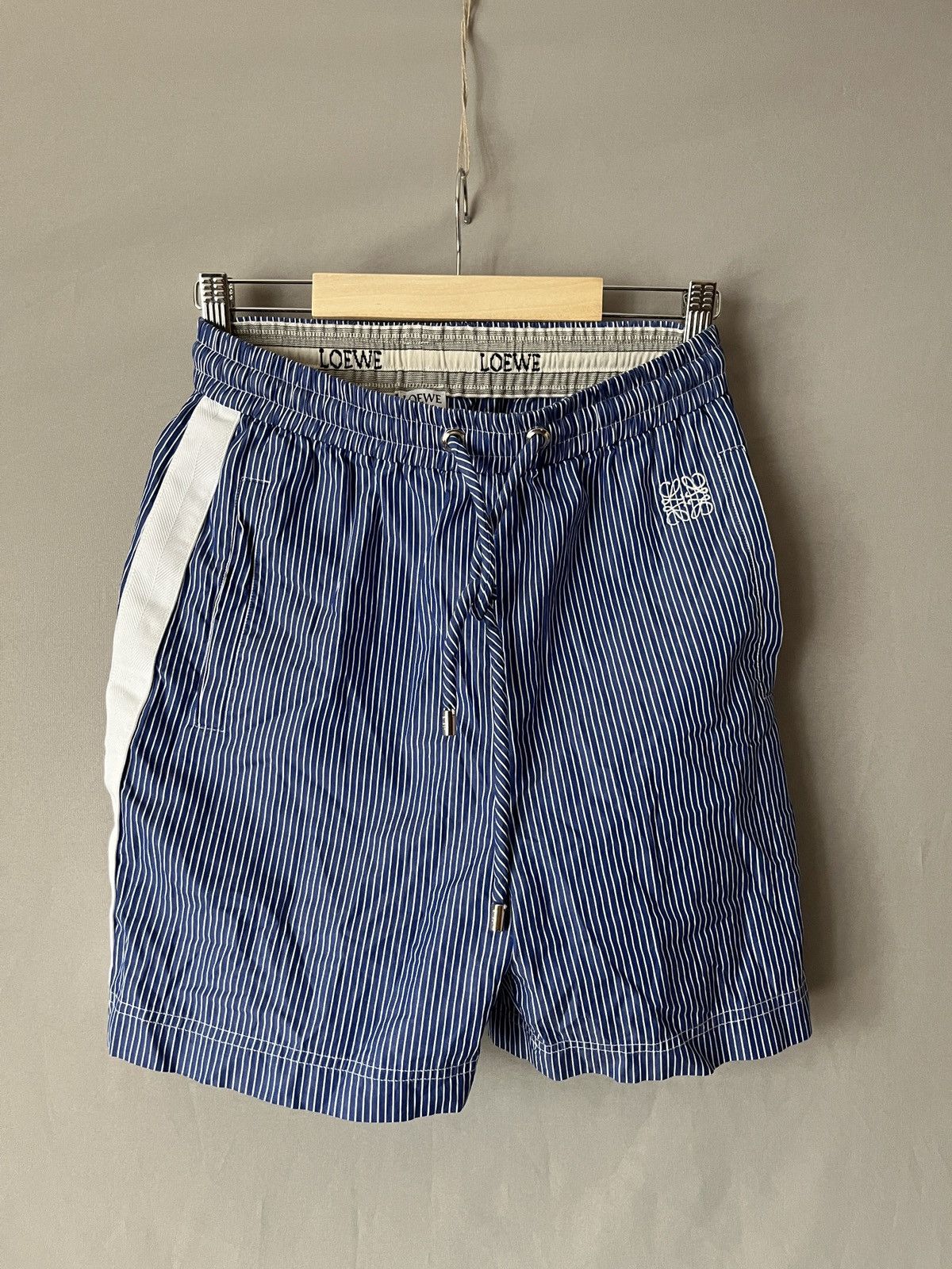 Loewe LOEWE Blue White Striped Shorts Size 25" / US 0 / IT 36 - 6 Thumbnail