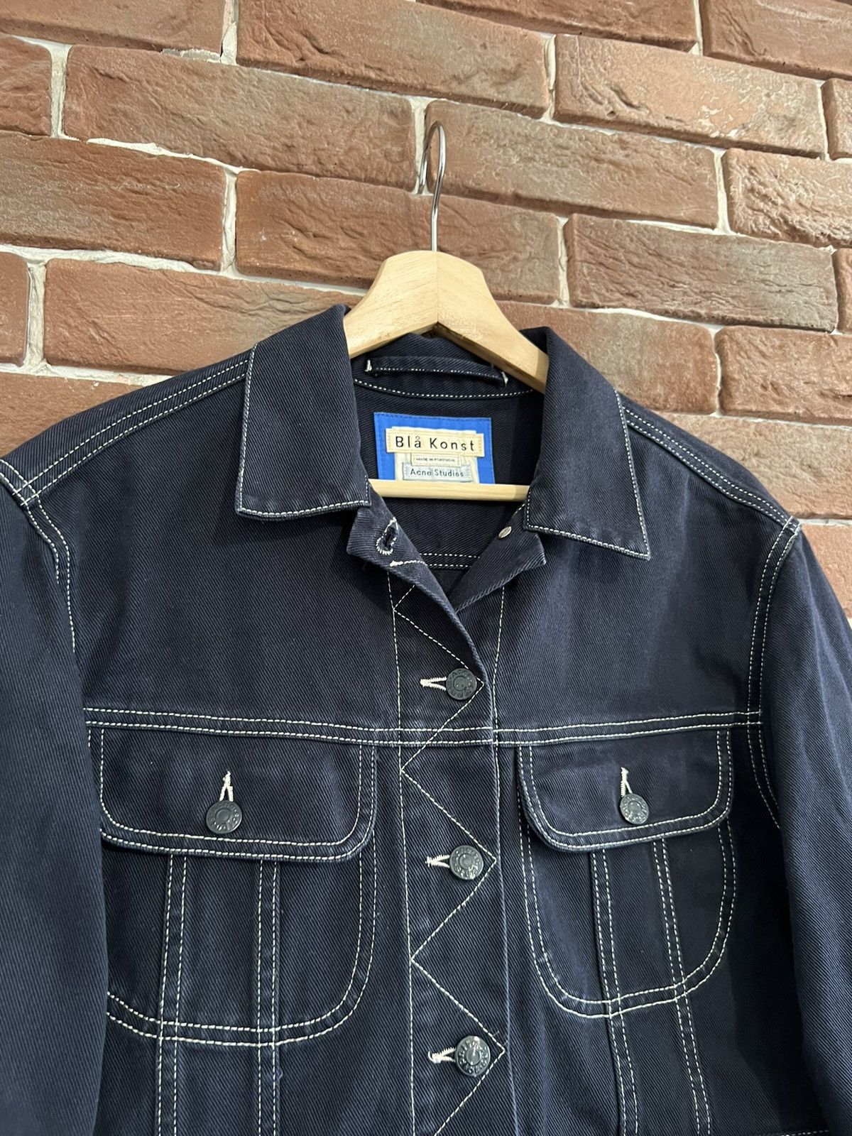 Acne Studios Acne Studios Bla Konst Long Denim Coat Jacket 36 Blue Hype S Size XS / US 0-2 / IT 36-38 - 3 Thumbnail