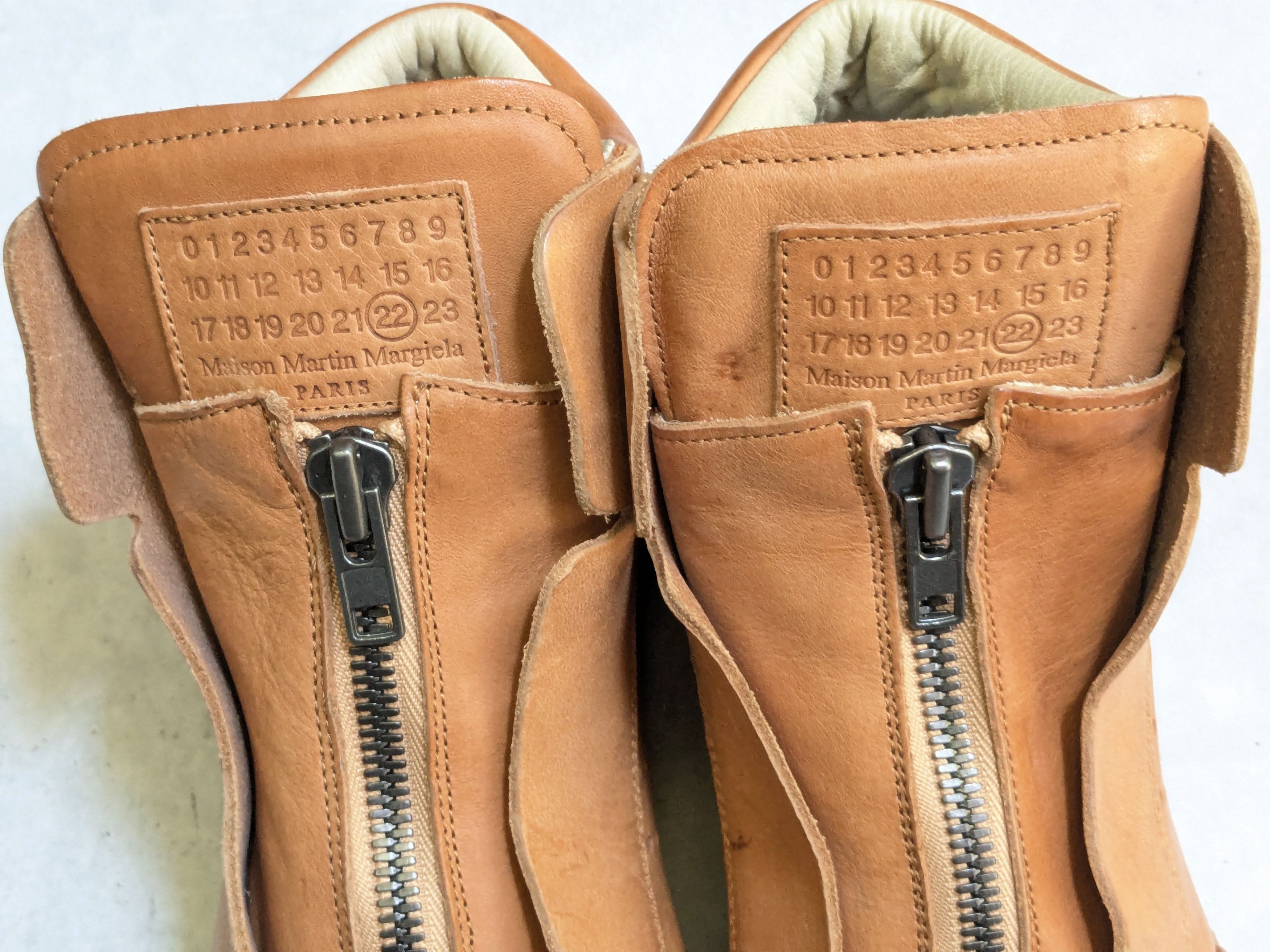 Maison Margiela Maison Margiela Zip Up High Top Sneakers Brown 10 43 Size US 10 / EU 43 - 6 Thumbnail