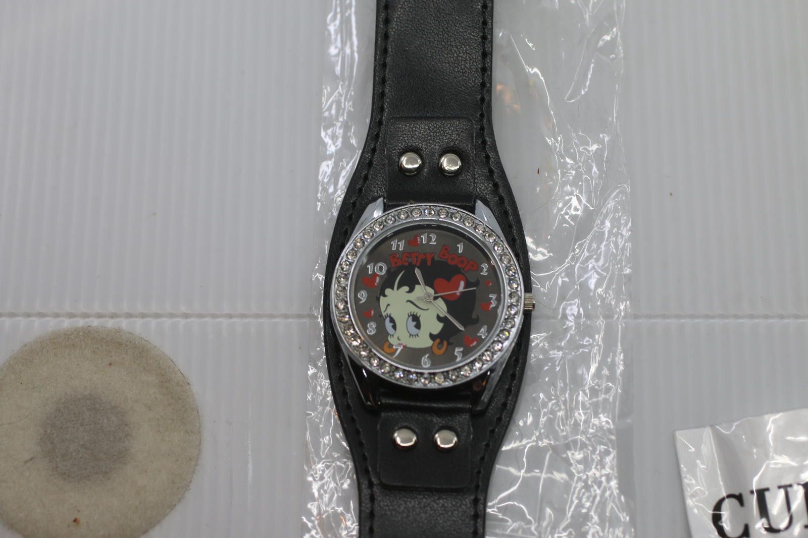 Other King betty boop w/ diamond color style Stones watch black Size ONE SIZE - 9 Thumbnail