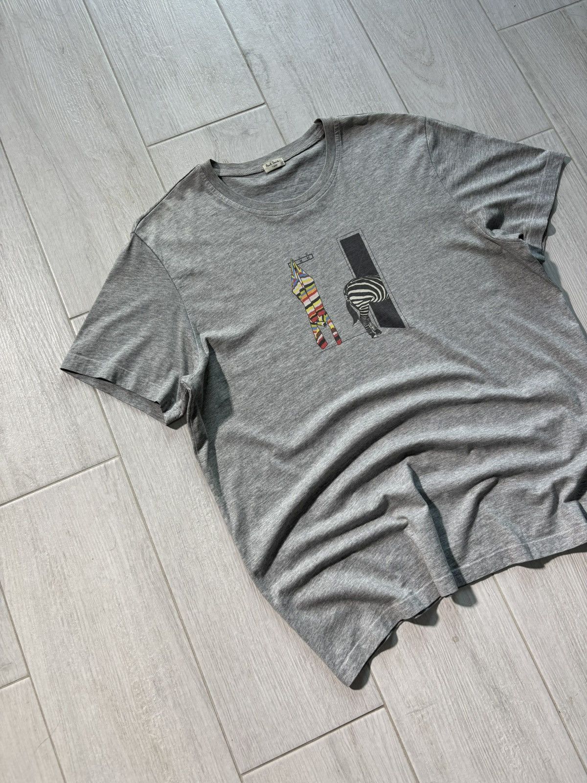 Paul Smith Paul Smith Tshirt Zebra Logo Designer Size US L / EU 52-54 / 3 - 4 Thumbnail