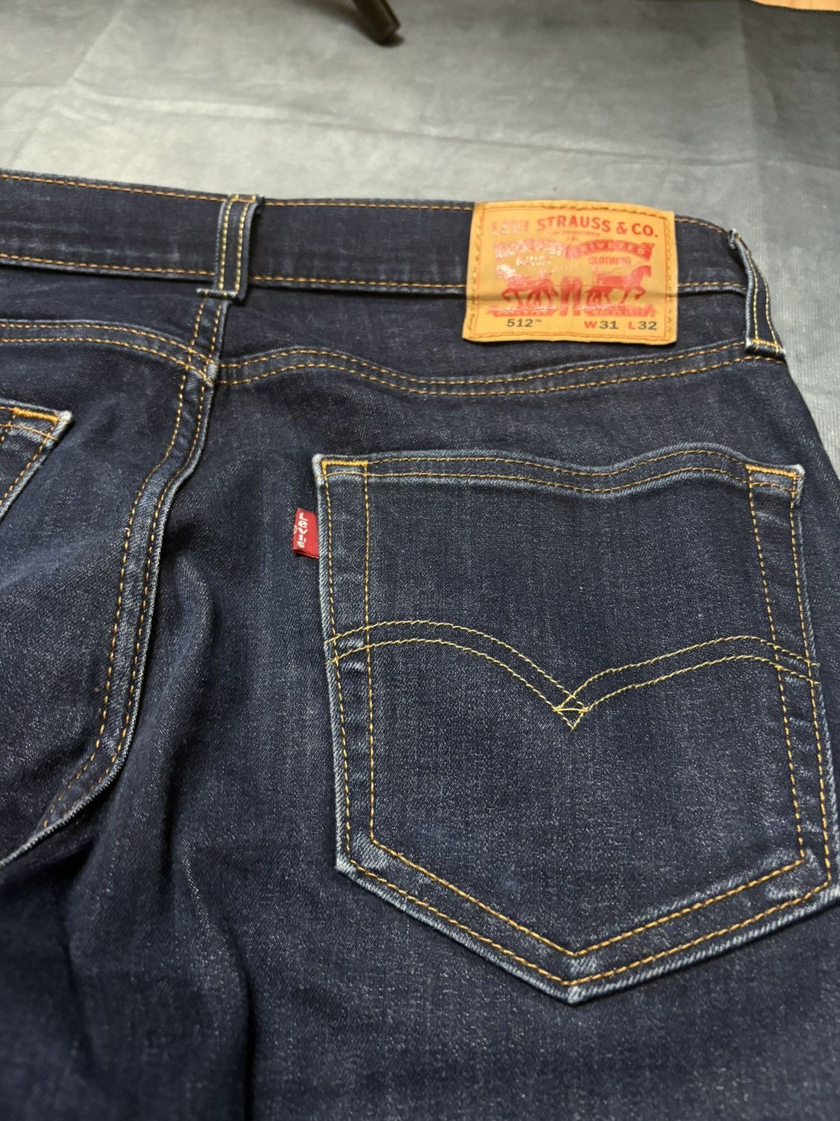 Levi's Levi’s 511 Slim Fit Jeans – Dark Wash – W31 L32 Size 39" - 3 Thumbnail